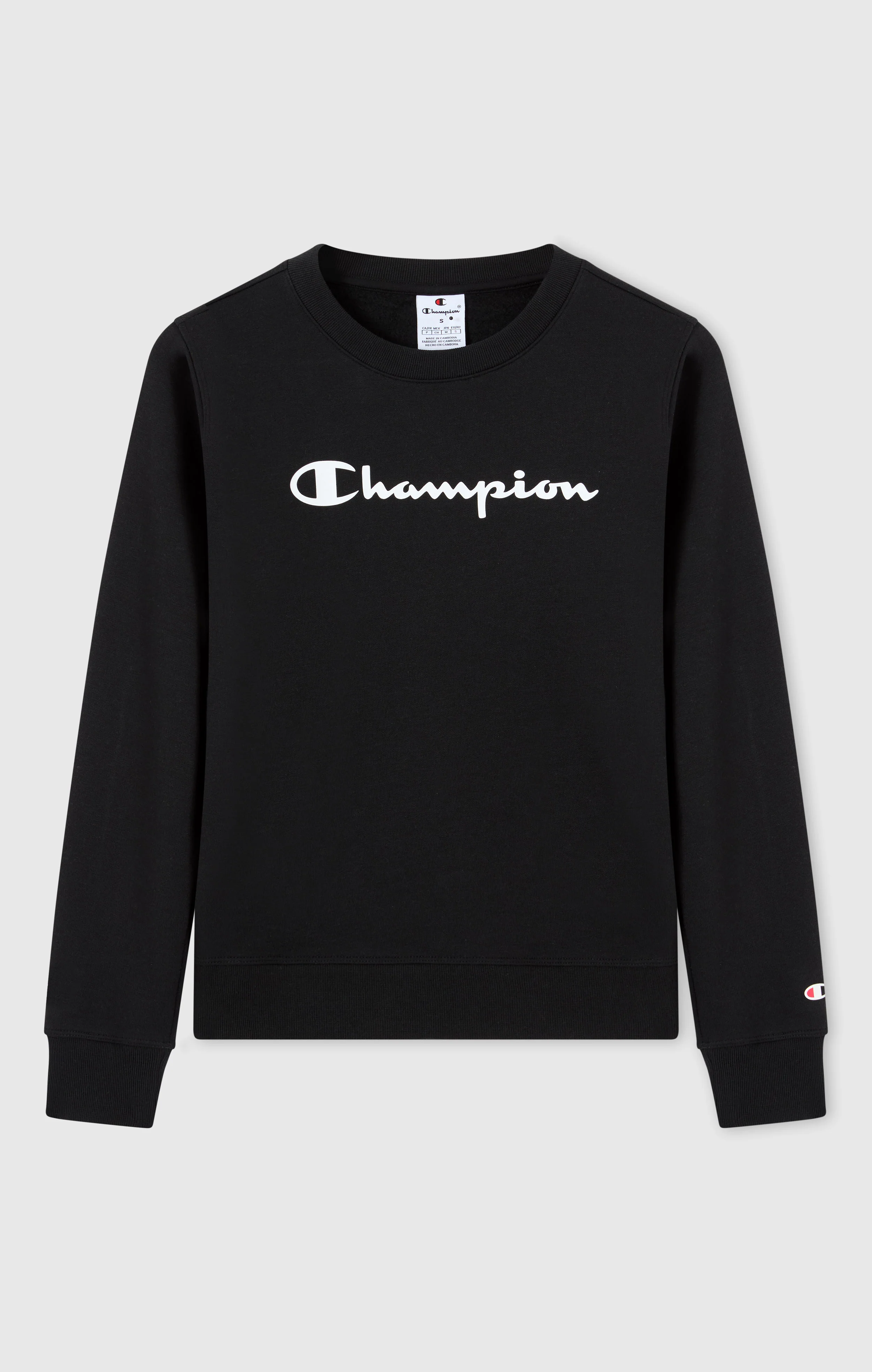 Women's Fleece Crewneck Sweatshirt Script Logo - Image 5