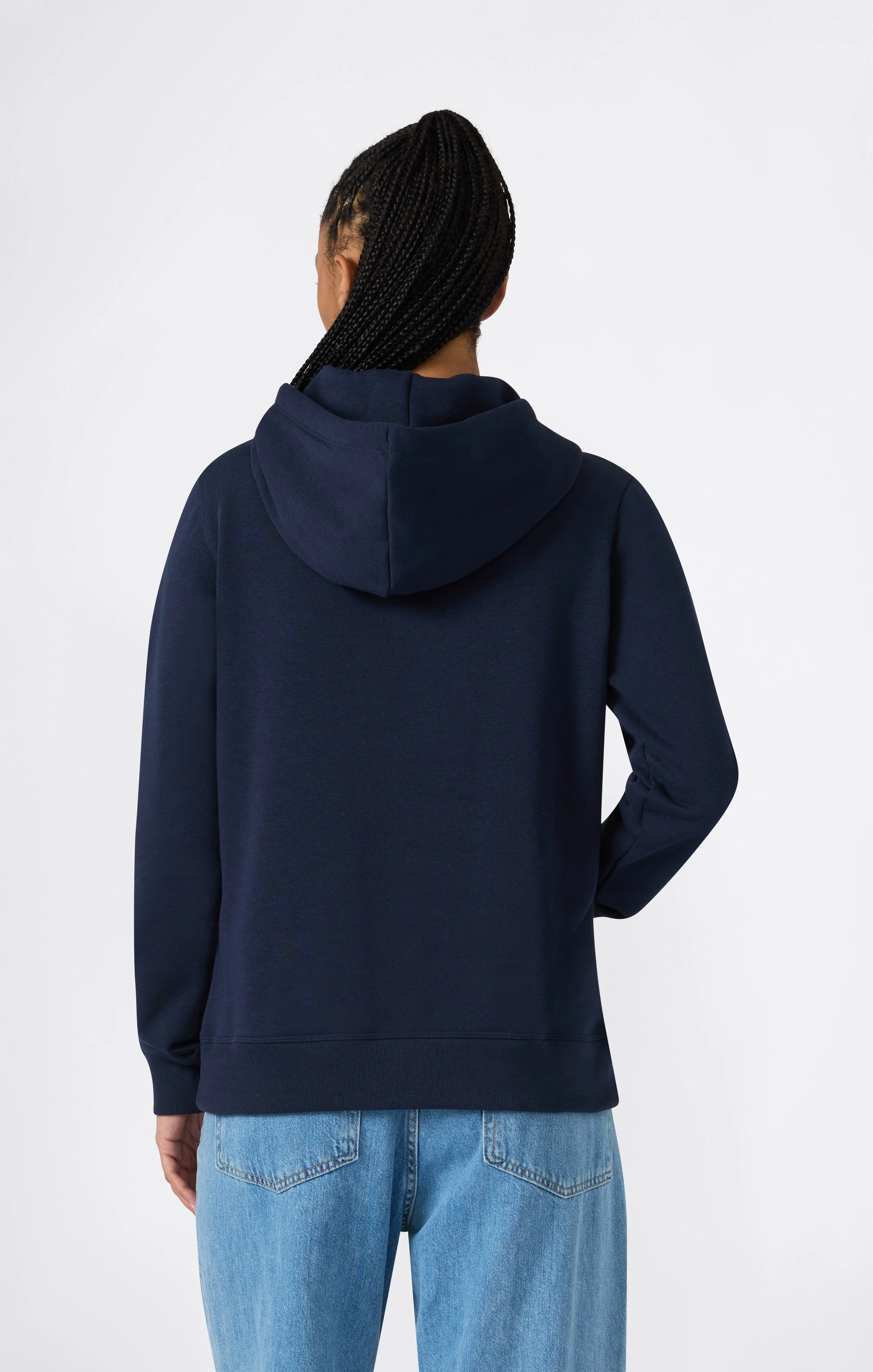 Women's Fleece Hooded Sweatshirt Script Logo - Image 4