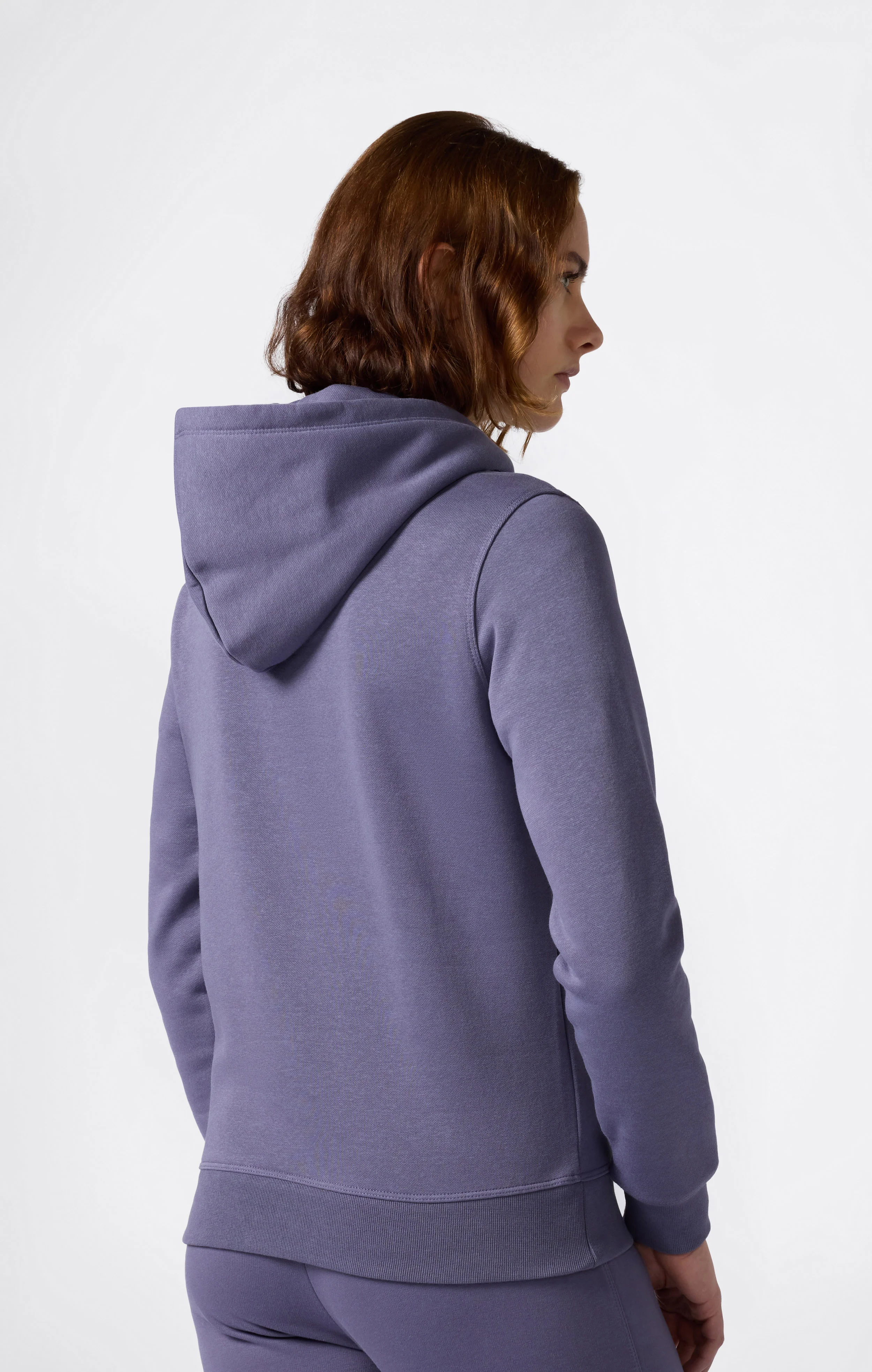 Women’s Fleece Hoodie with Small Embroidered Logo Icons - Image 3