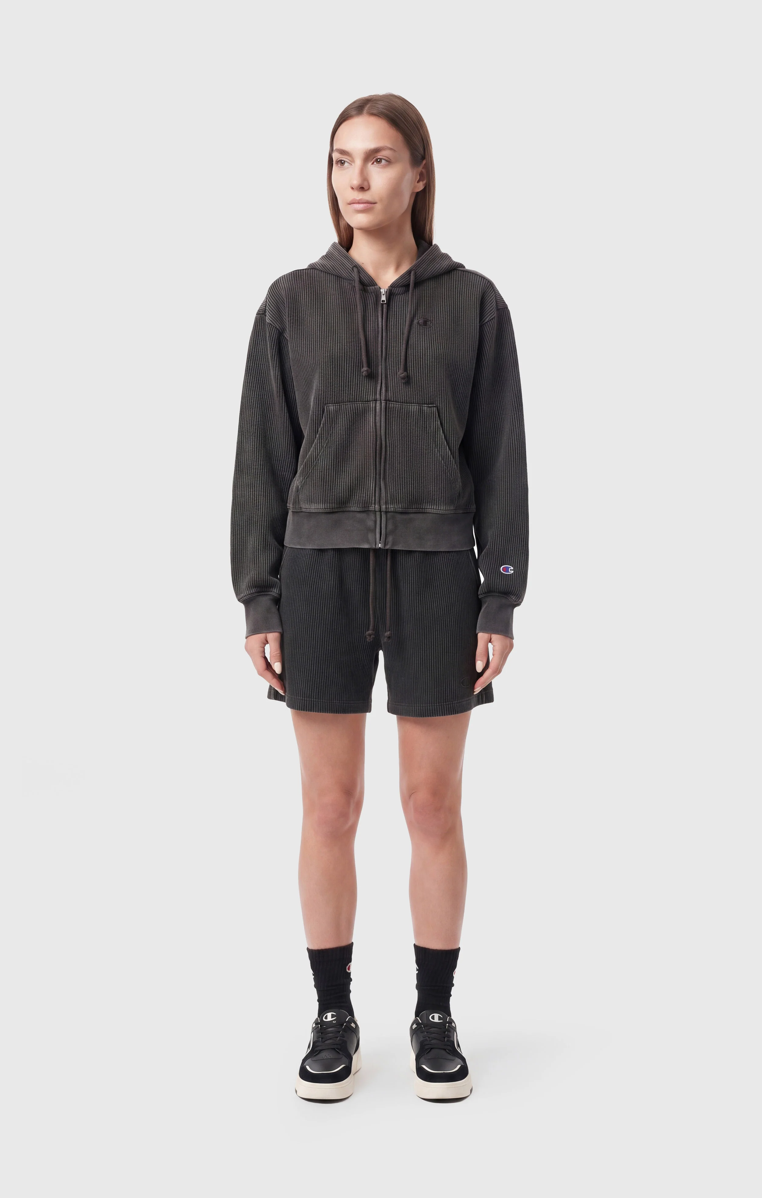 Women’s Full Zip Cotton Hoodie - Image 2