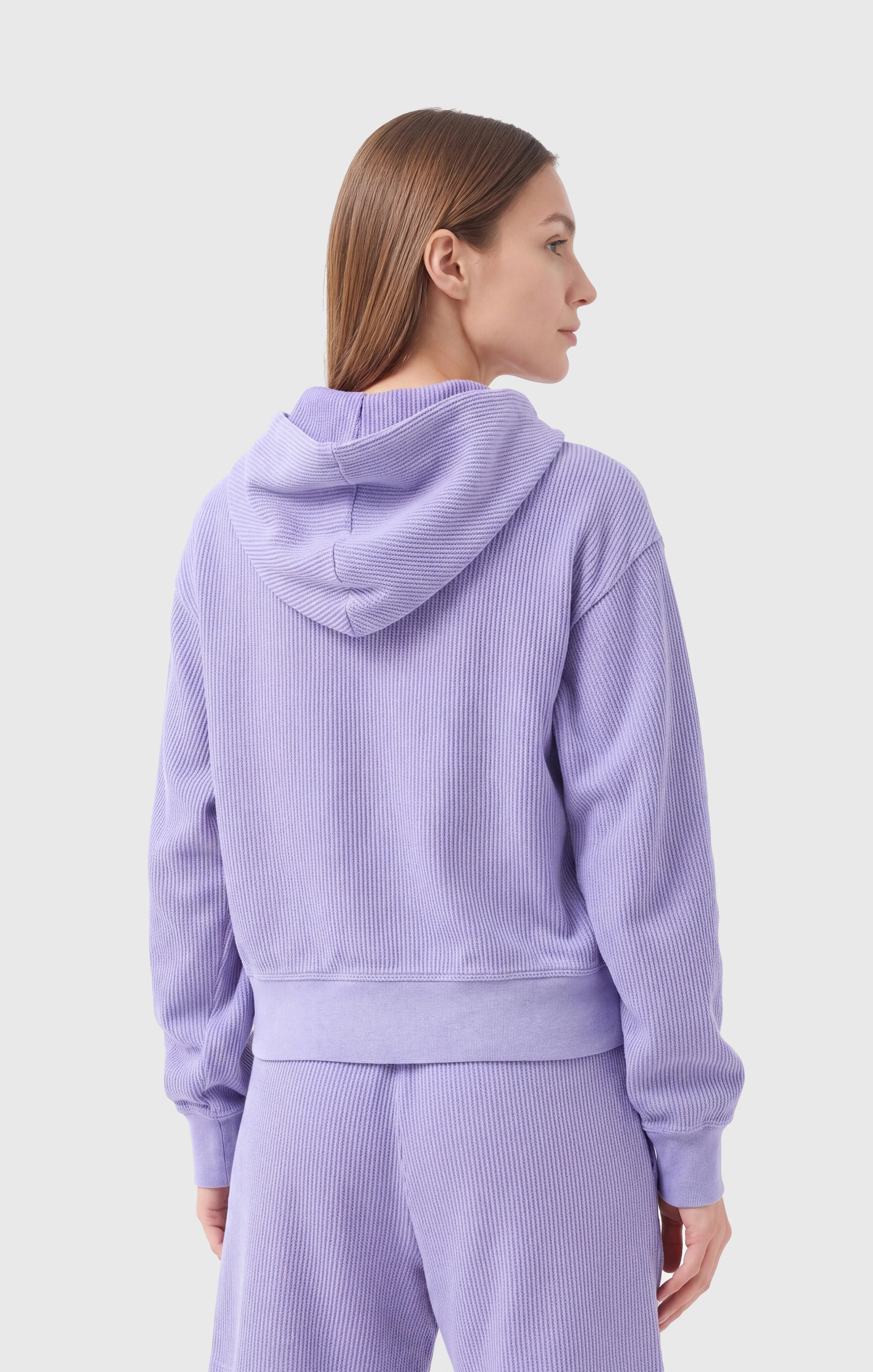 Women’s Full Zip Cotton Hoodie - Image 3