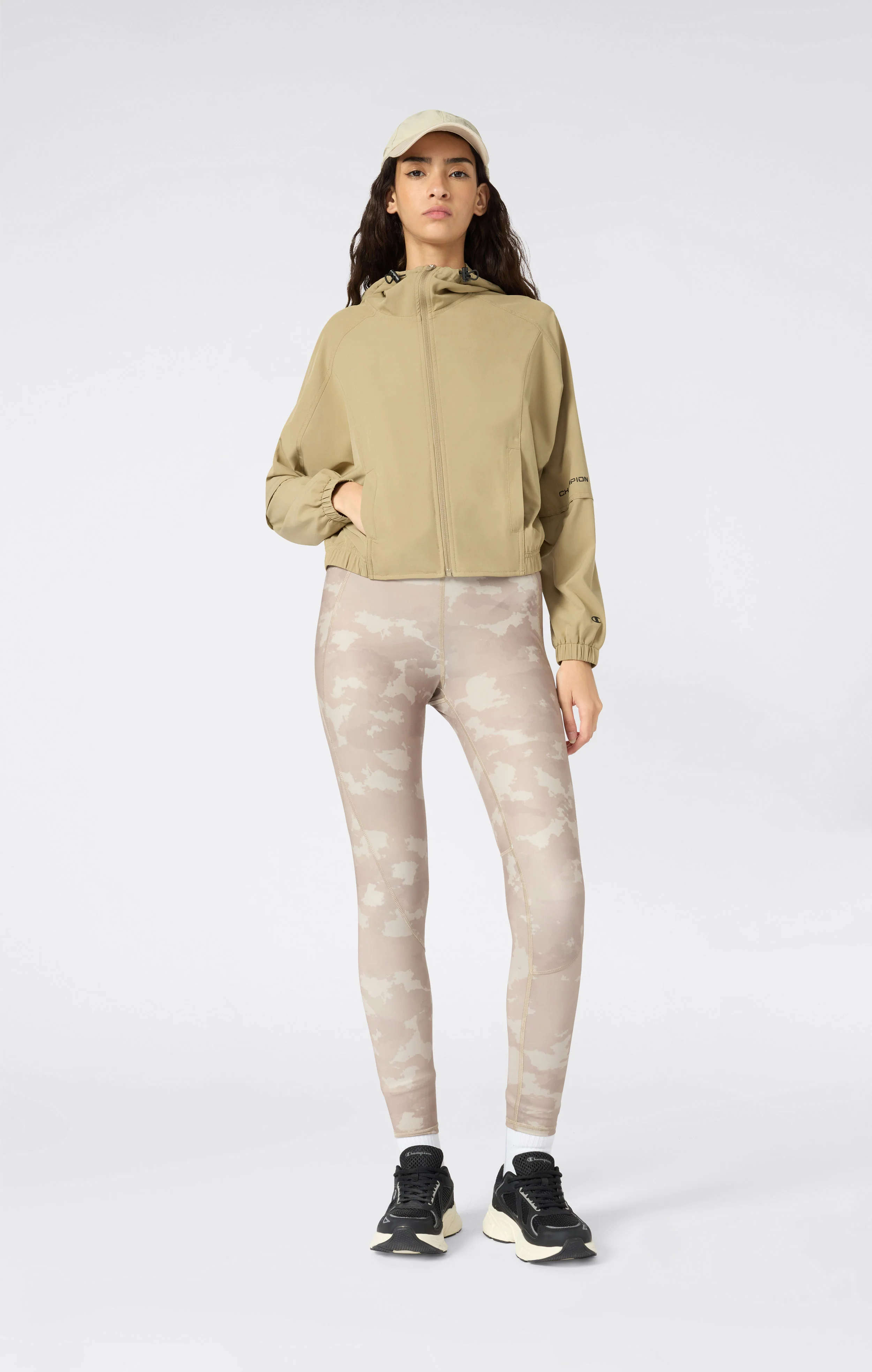 Women’s Full Zip Hooded Jacket in Stretch Fabric - Image 2