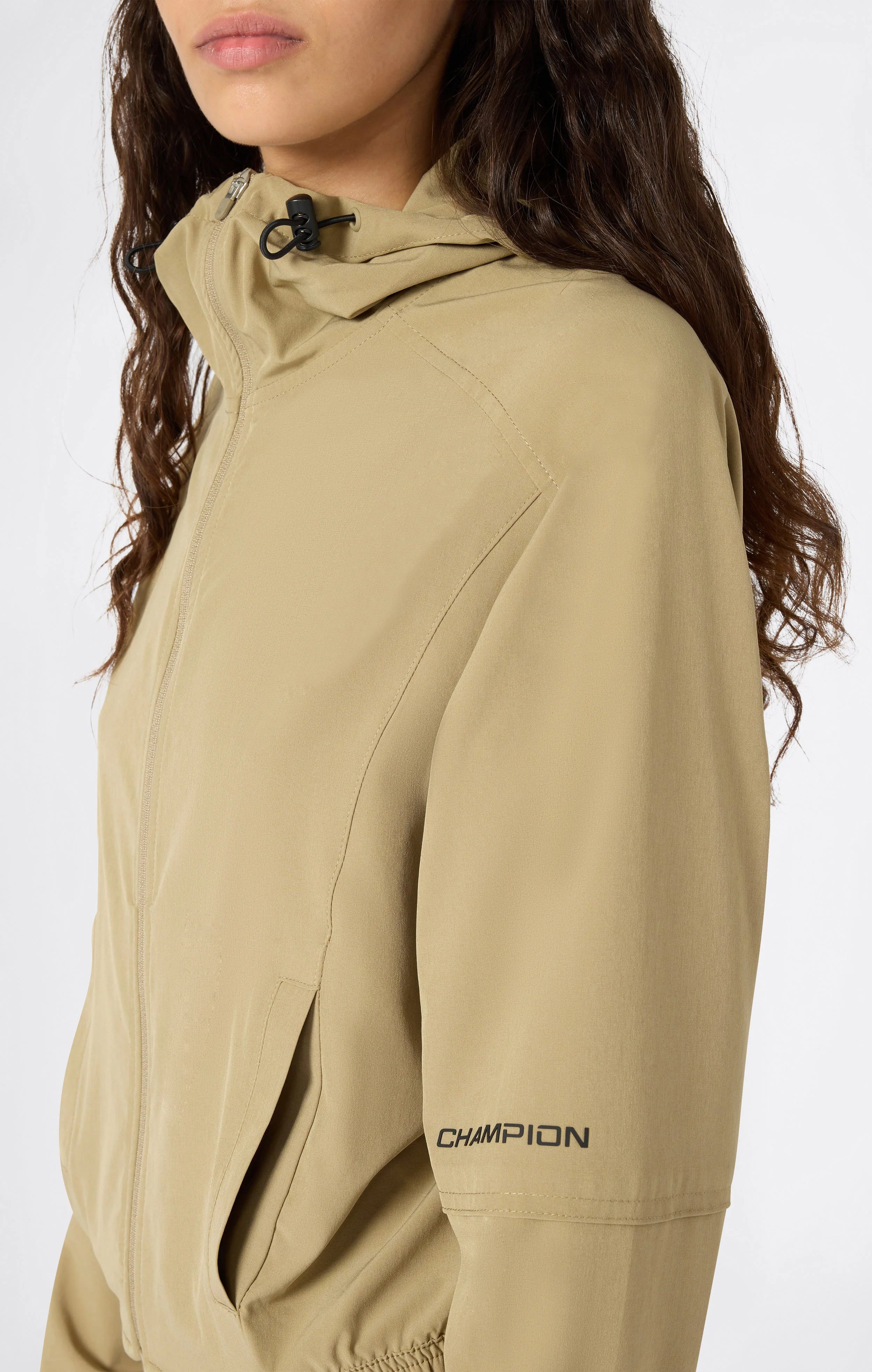 Women’s Full Zip Hooded Jacket in Stretch Fabric - Image 4
