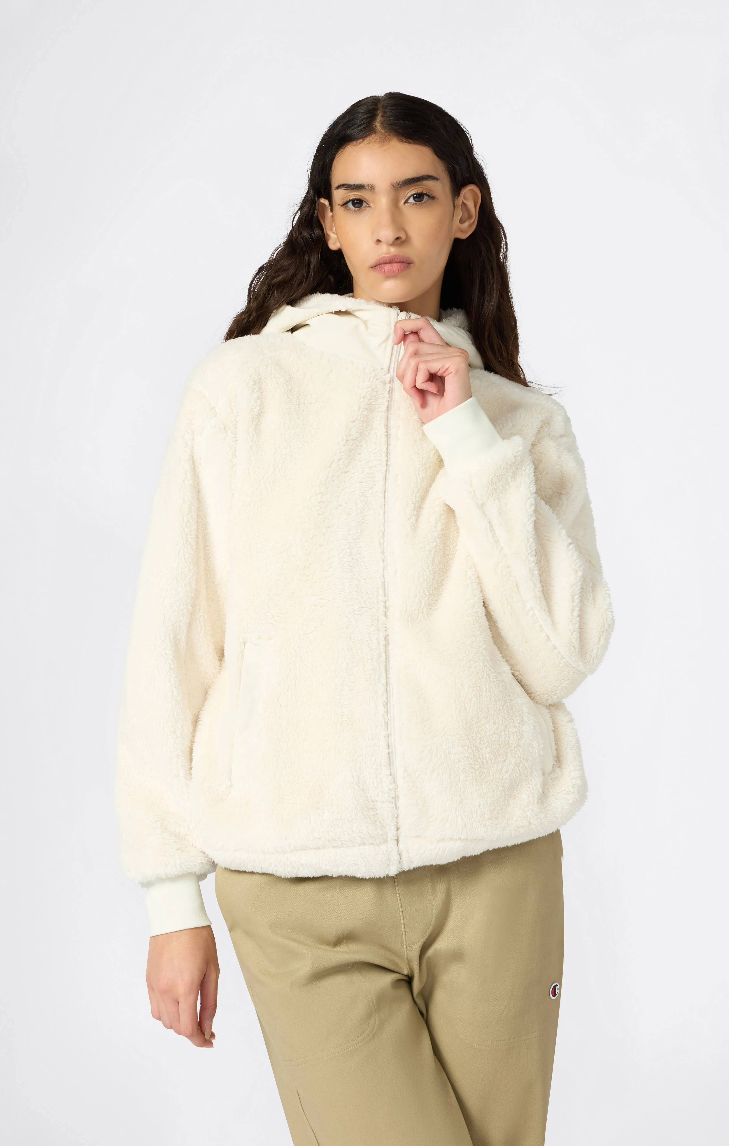 Women’s Polar Teddy Full-Zip Hoodie - Image 2