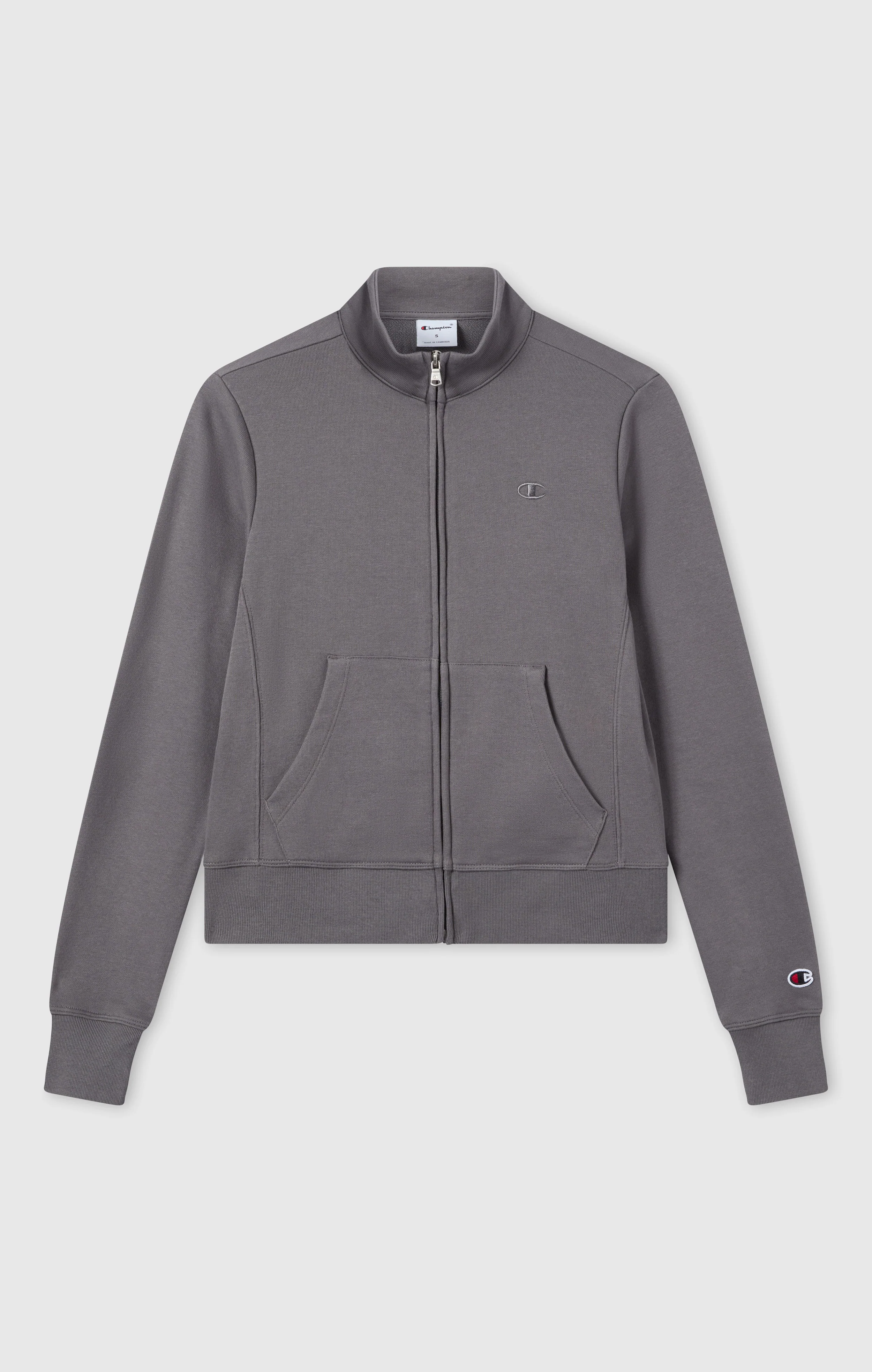 Women’s Lightweight Full Zip Sweatshirt with Tonal Embroidered “C” Logo Icons - Image 5