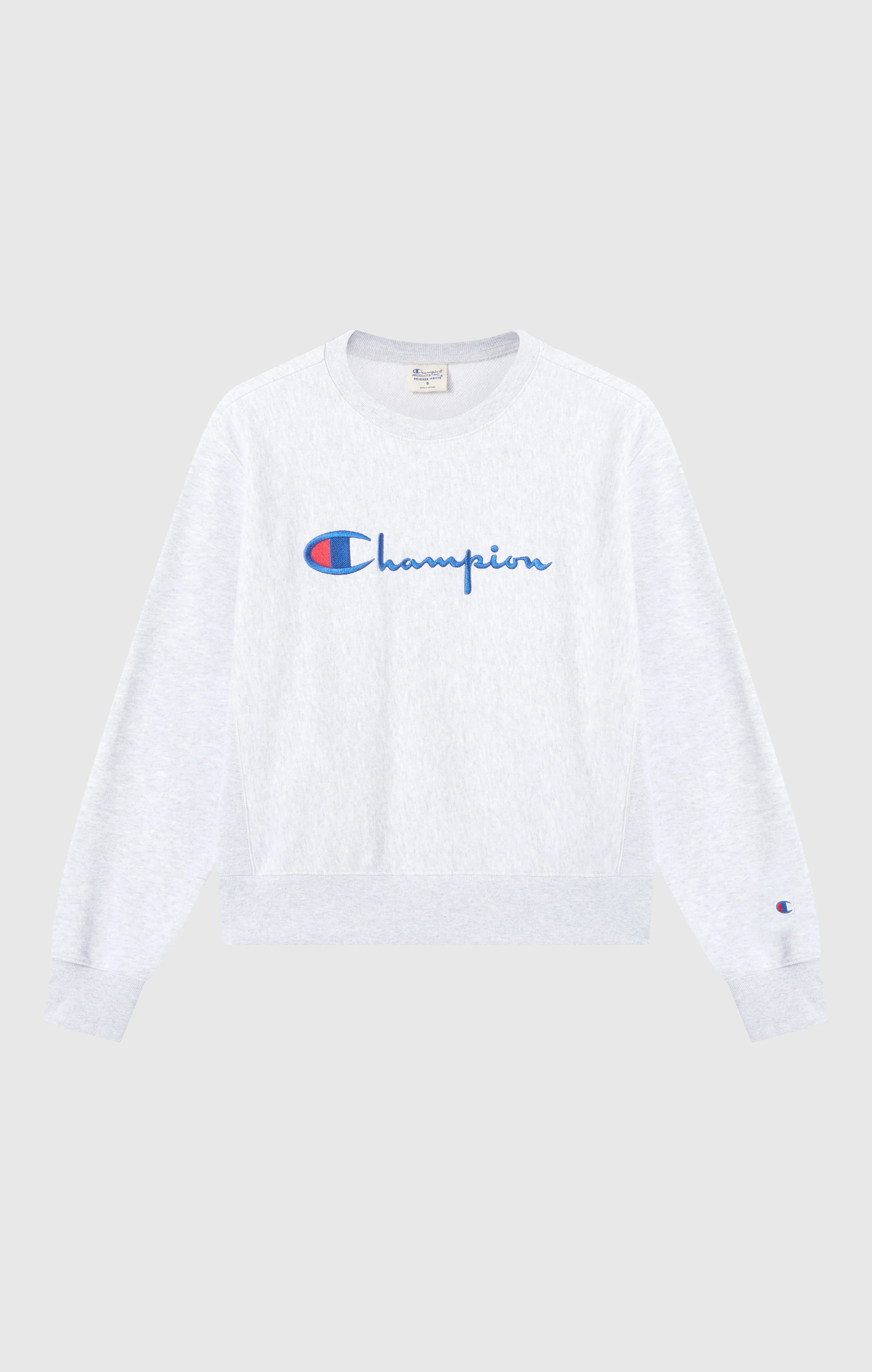 Women’s Lightweight Reverse Weave Crewneck Sweatshirt with Embroidered Logo - Image 5