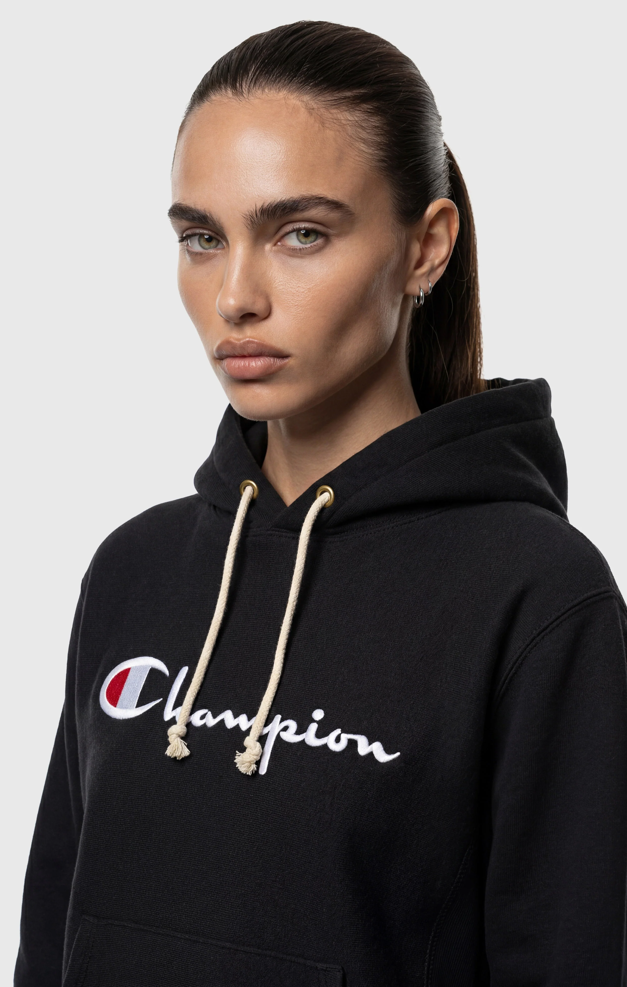 Women’s Lightweight Reverse Weave Hoodie with Embroidered Logo - Image 4