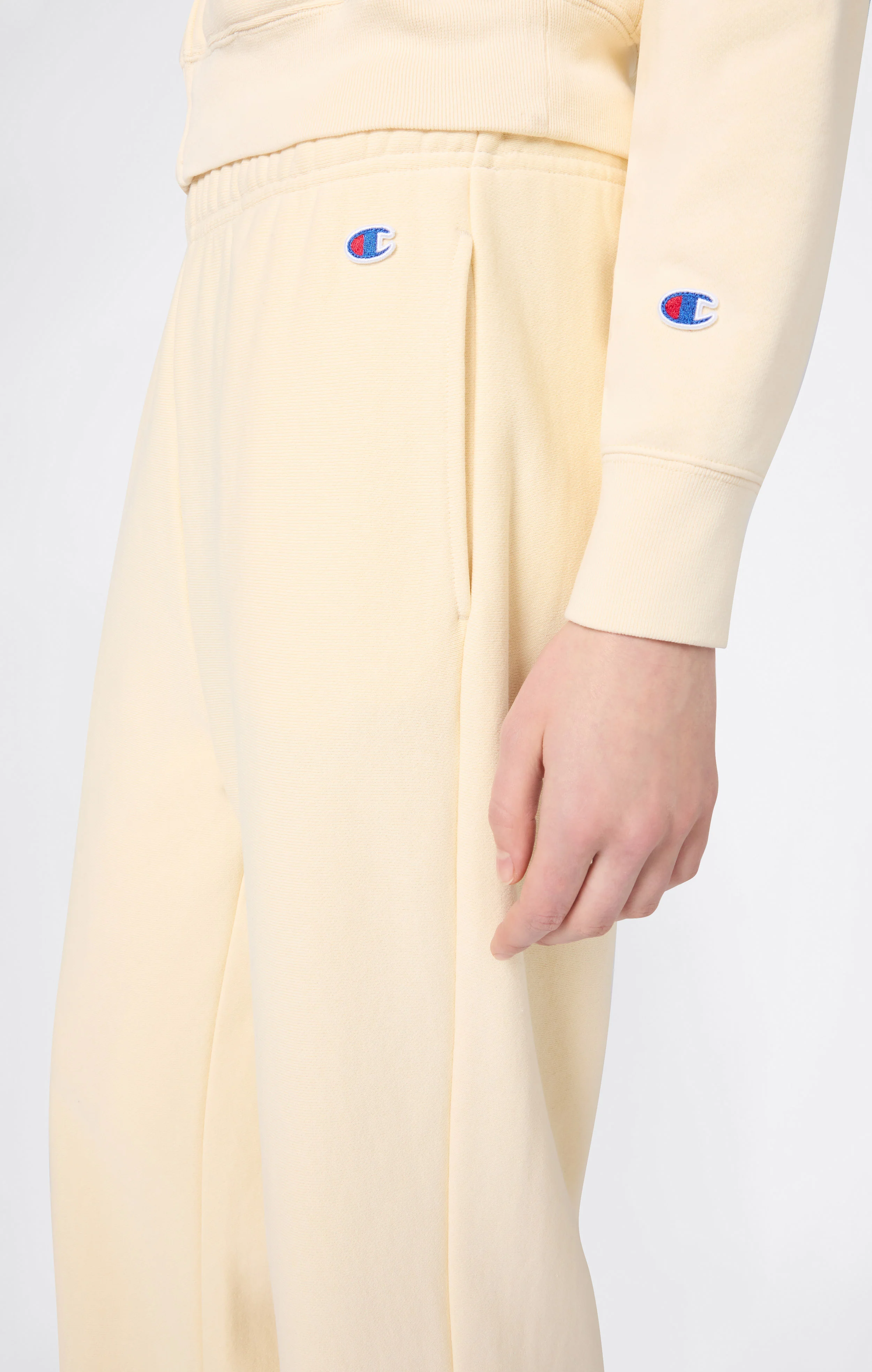 Women’s Lightweight Reverse Weave Wide Leg Pants - Image 3