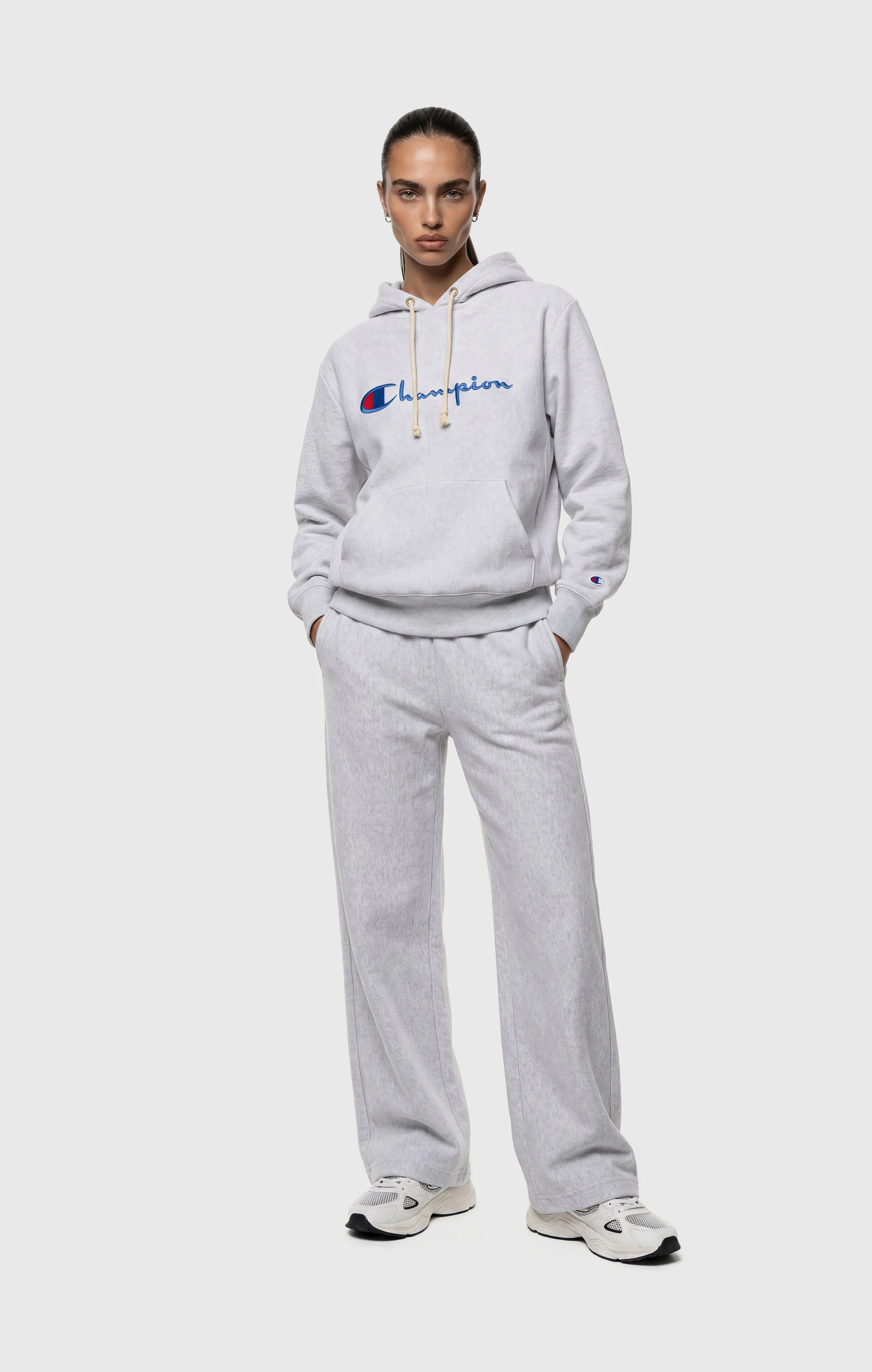 Women’s Lightweight Reverse Weave Wide Leg Pants - Image 2
