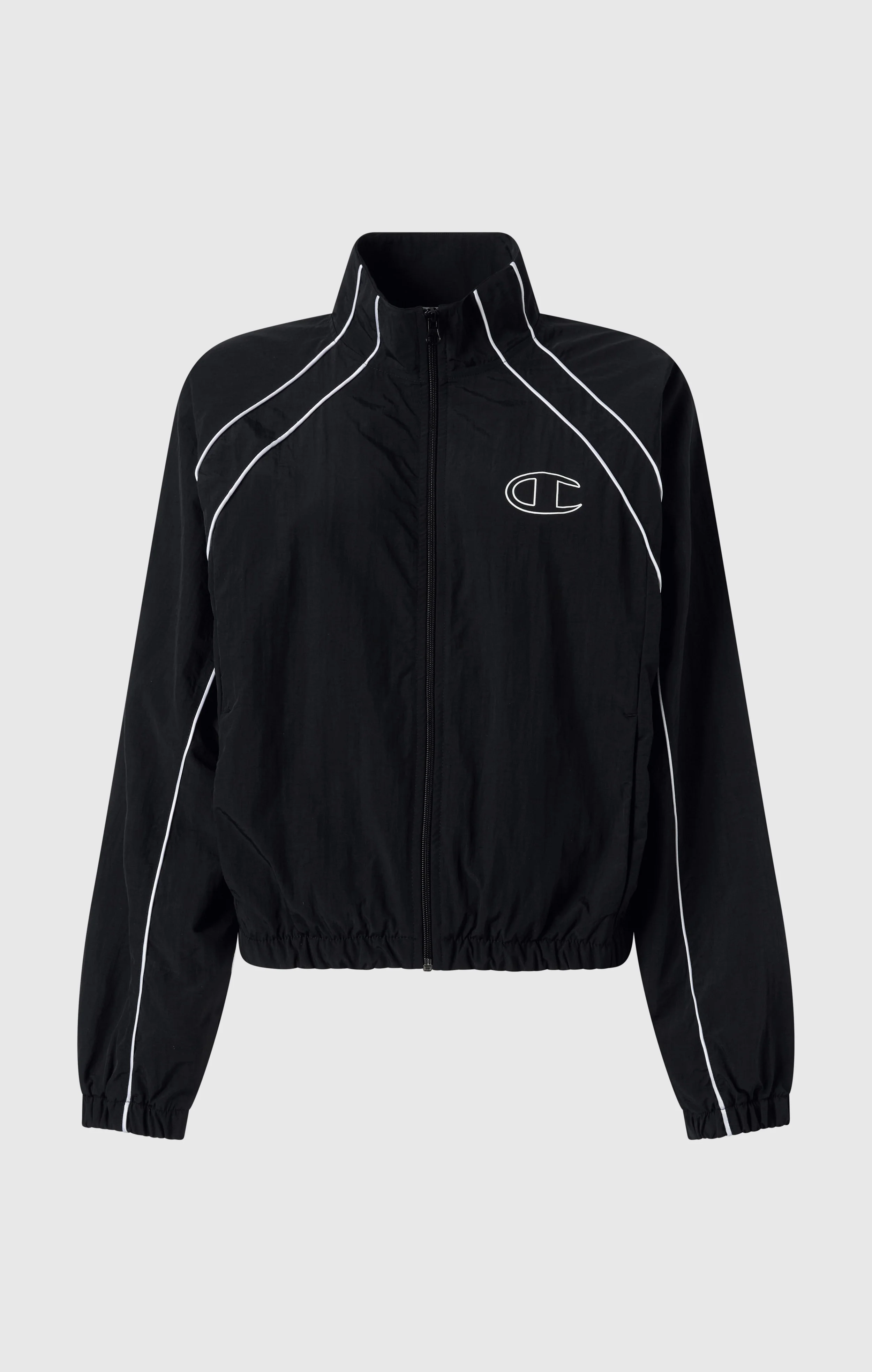 Women’s Woven Nylon Full-Zip Track Top Loose Fit - Image 5