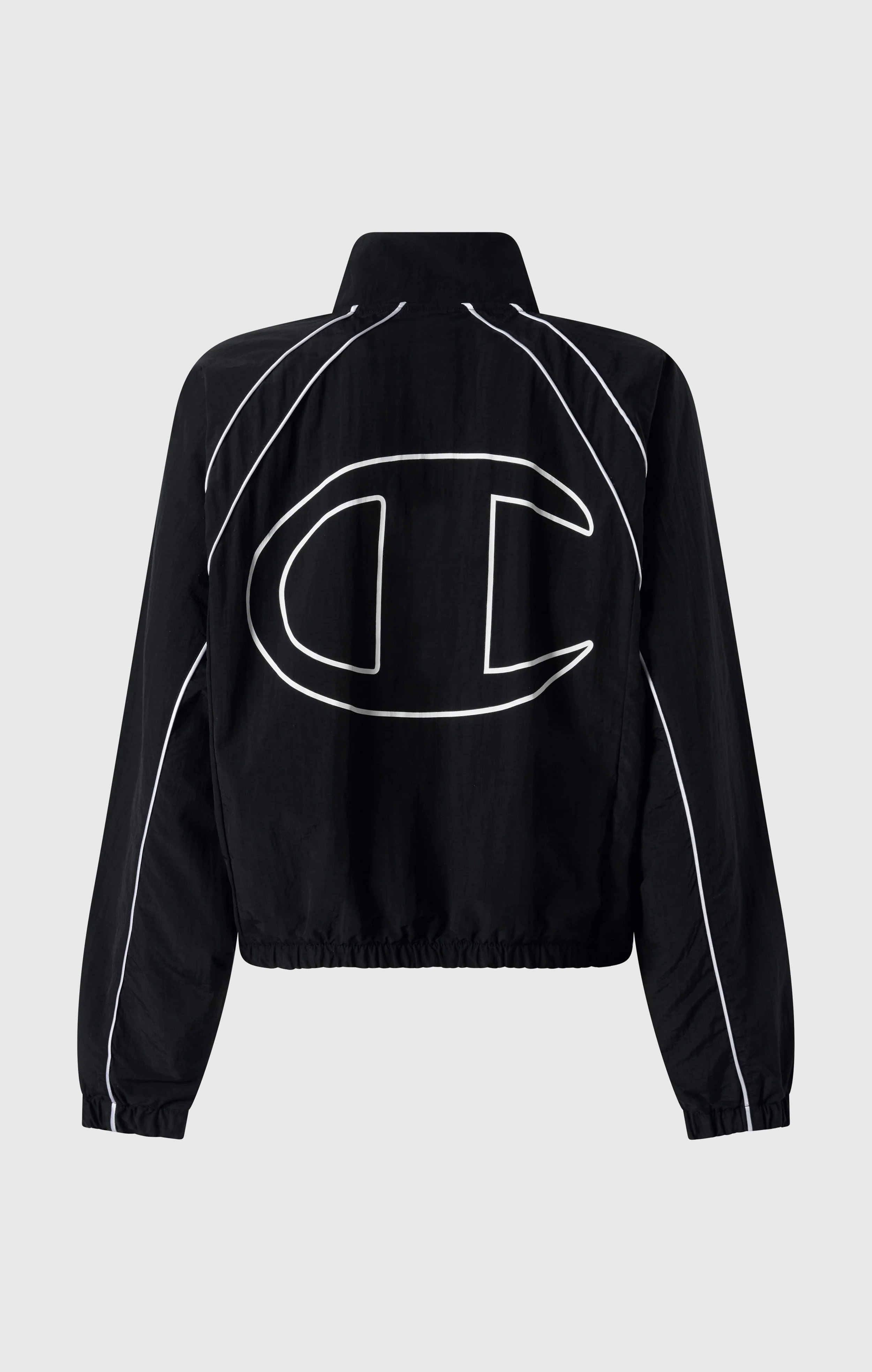 Women’s Woven Nylon Full-Zip Track Top Loose Fit - Image 6