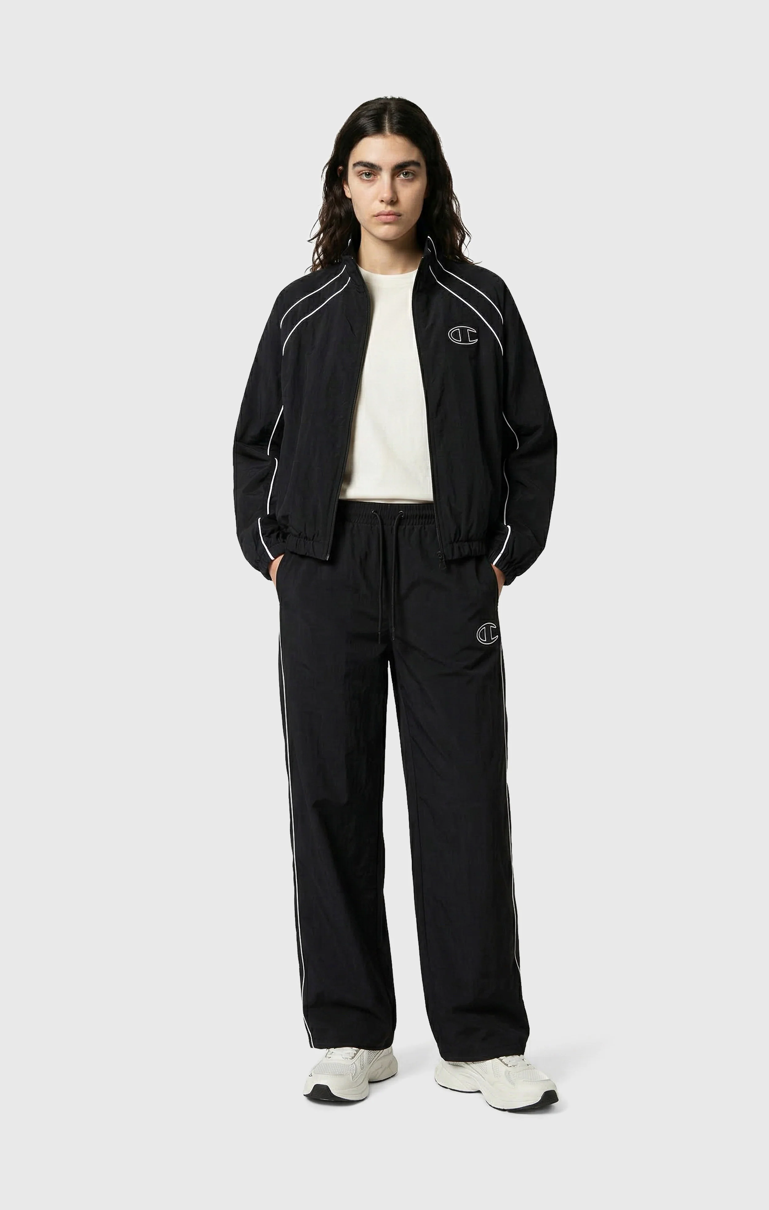 Women's Loose Fit Woven Nylon Pants - Image 2