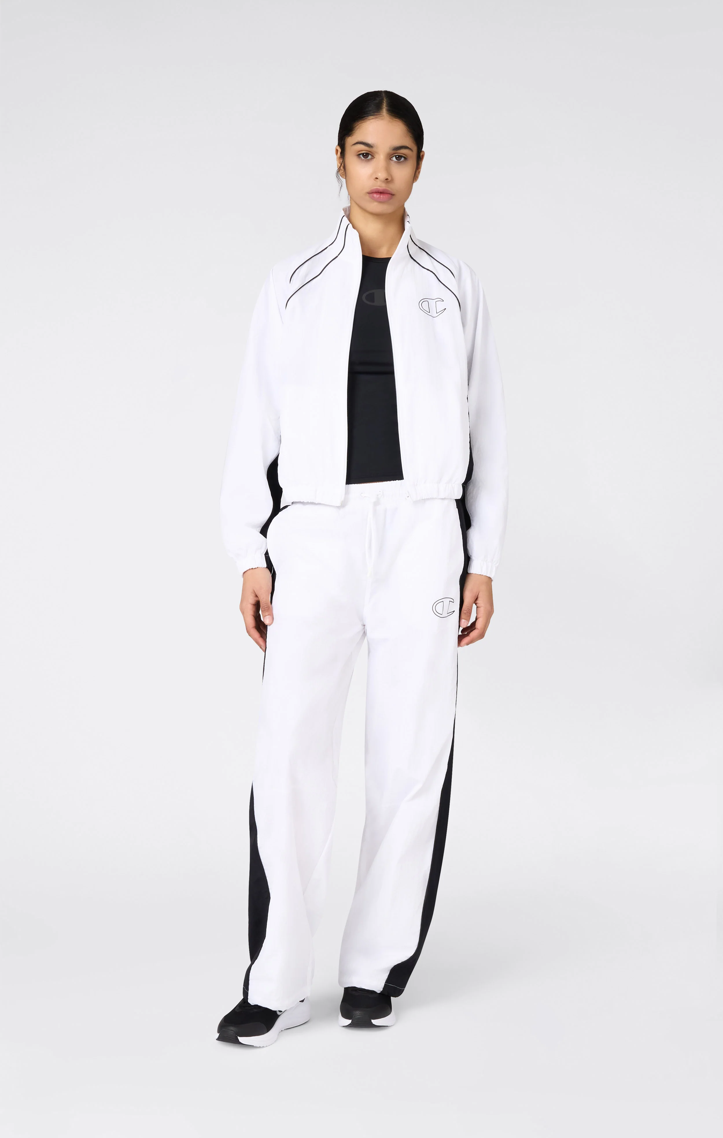 Women's Loose Fit Woven Nylon Pants - Image 4
