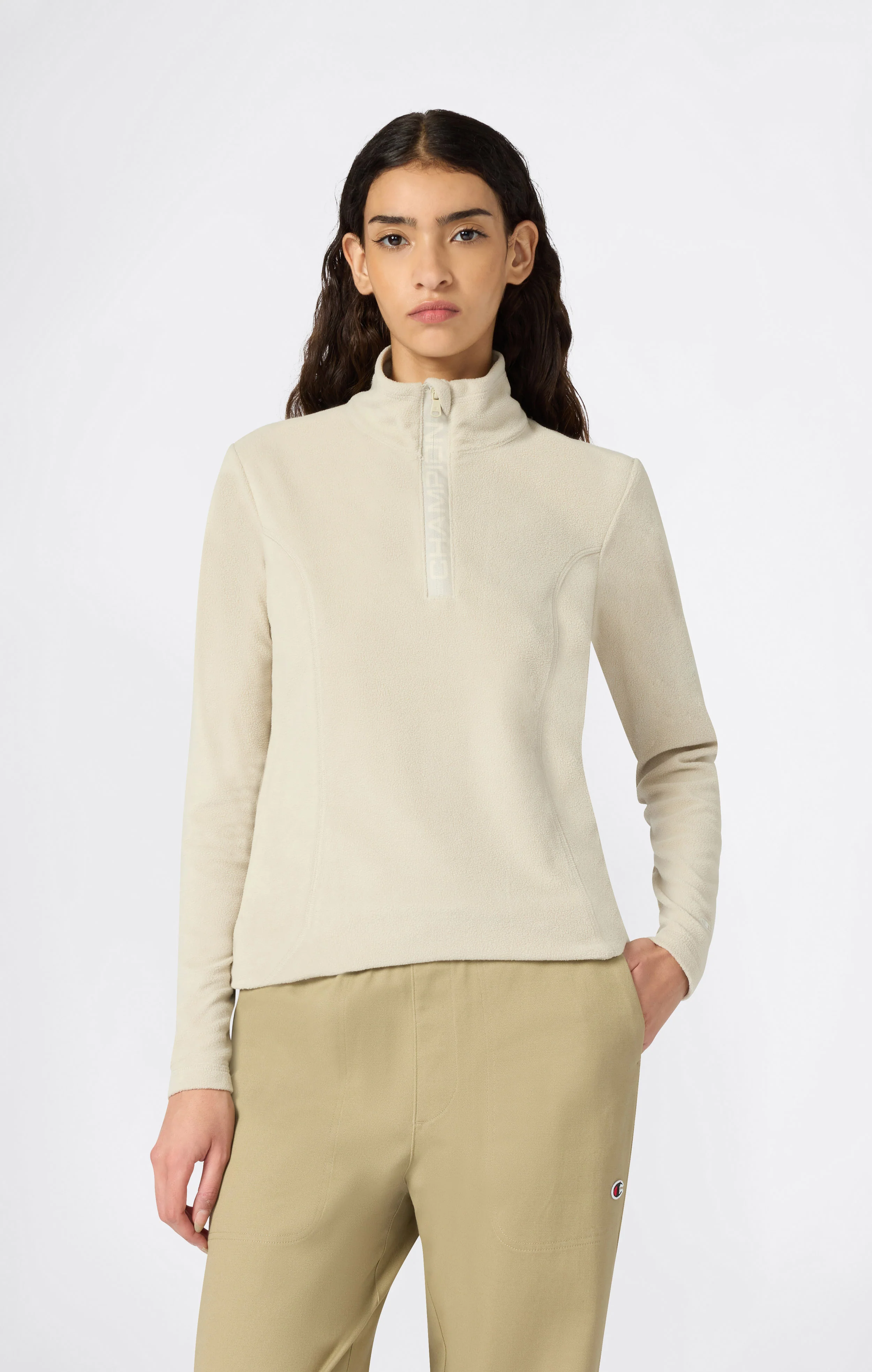 Women's Micro Polar Fleece Half Zip Top