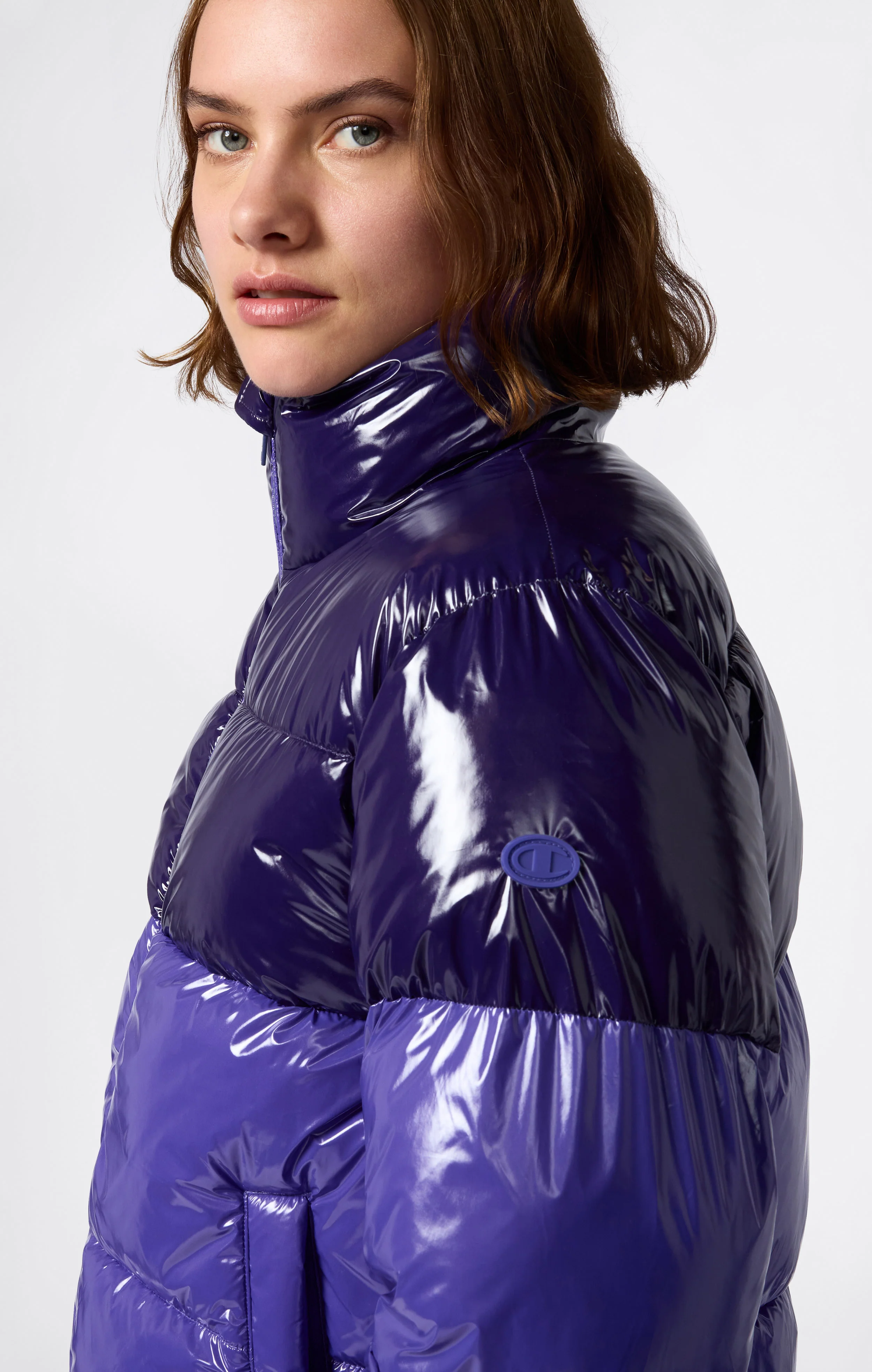 Women's Polyfilled Shiny Jacket - Image 3
