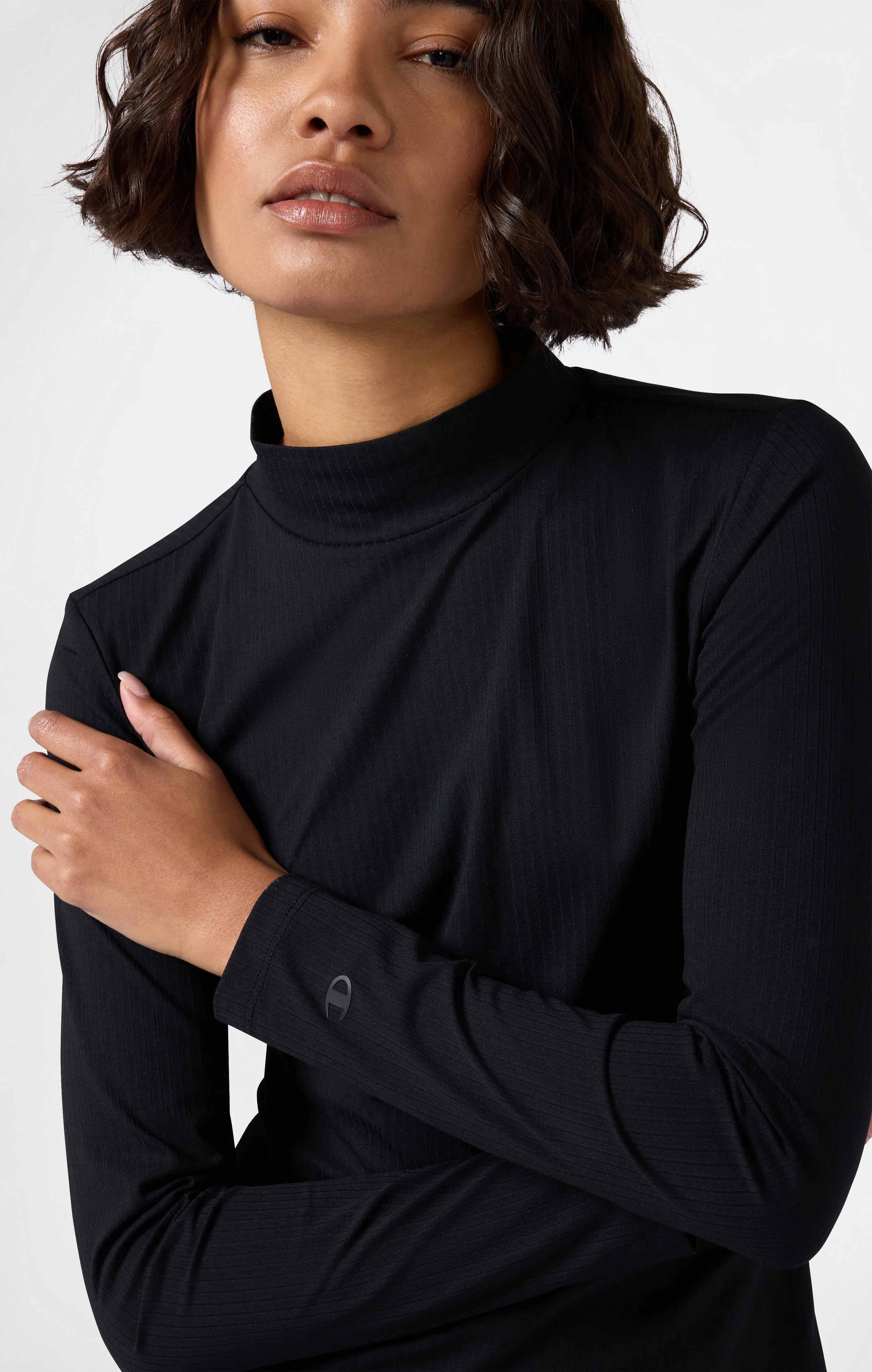 Women’s Long-Sleeve Ribbed Slim Fit C-Tech T-Shirt - Image 5