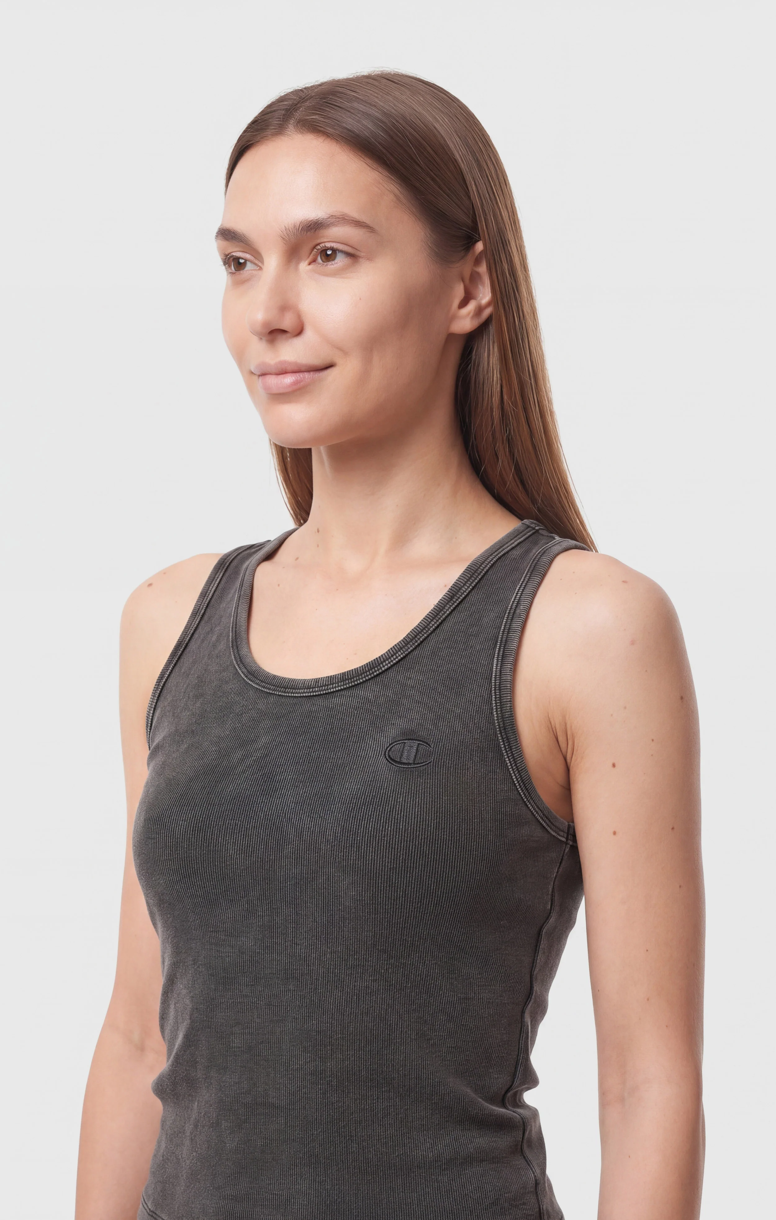 Women’s Ribbed Stretch Cotton Tank Top - Image 4