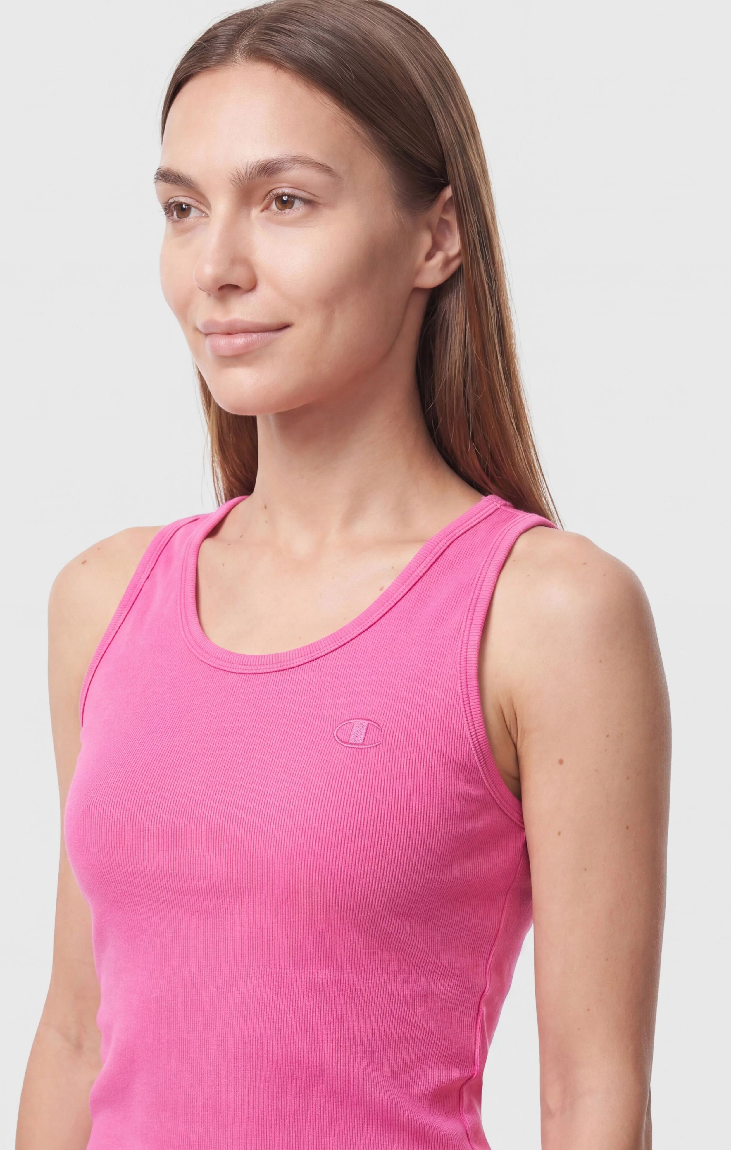 Women’s Ribbed Stretch Cotton Tank Top - Image 4