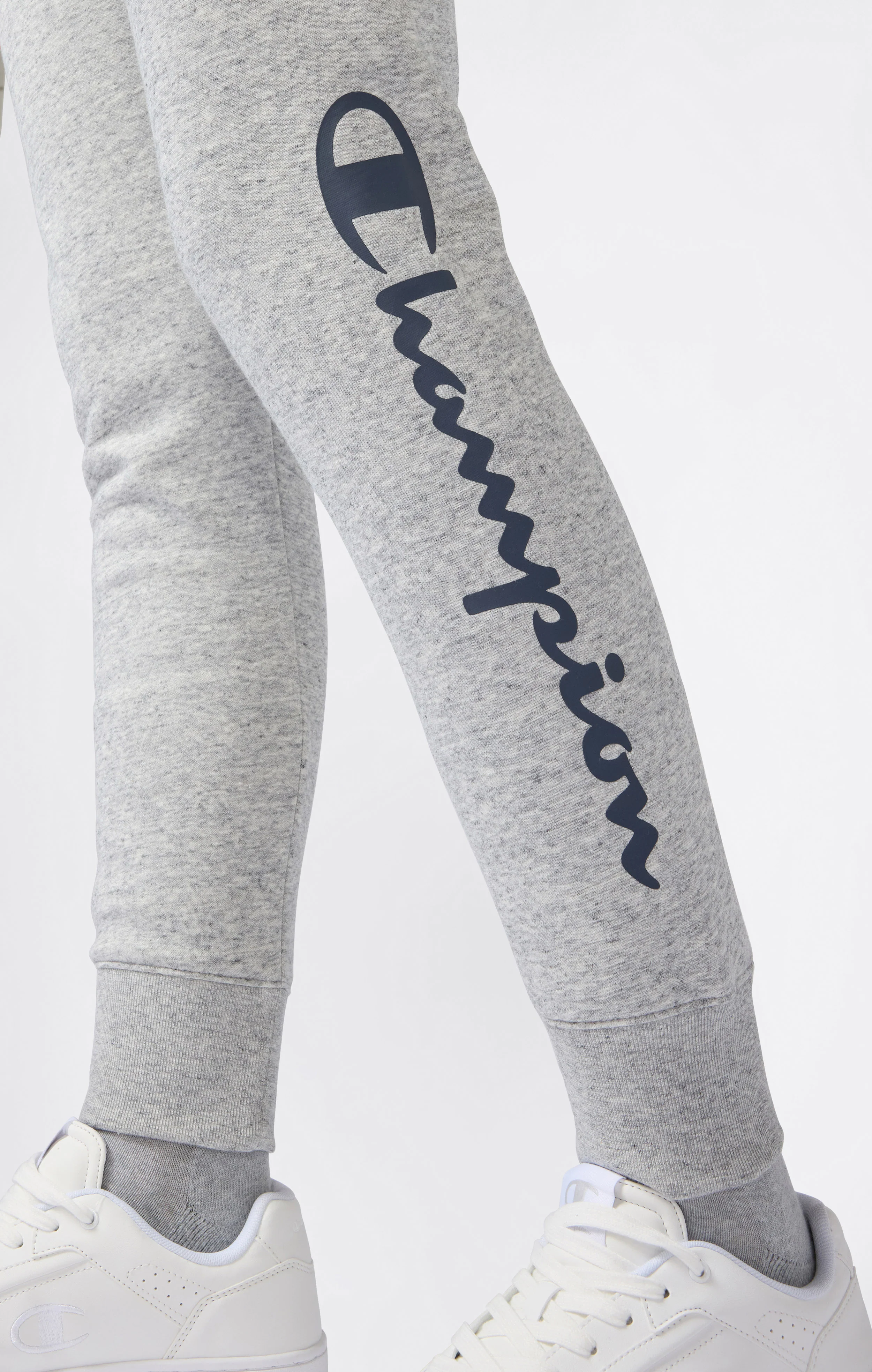 Women's Script Logo Rib Cuff Jogger Pants - Image 4