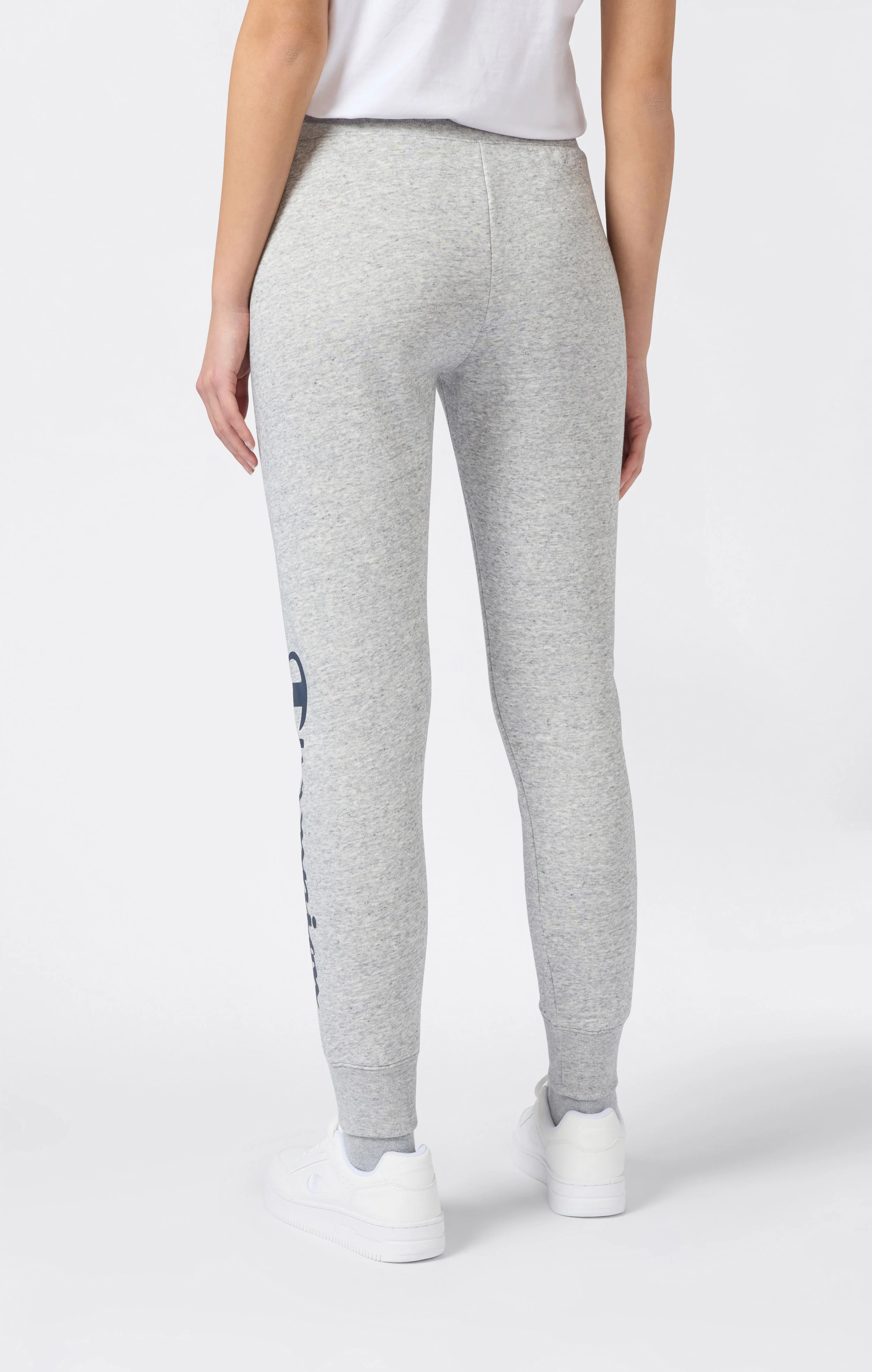 Women's Script Logo Rib Cuff Jogger Pants - Image 5
