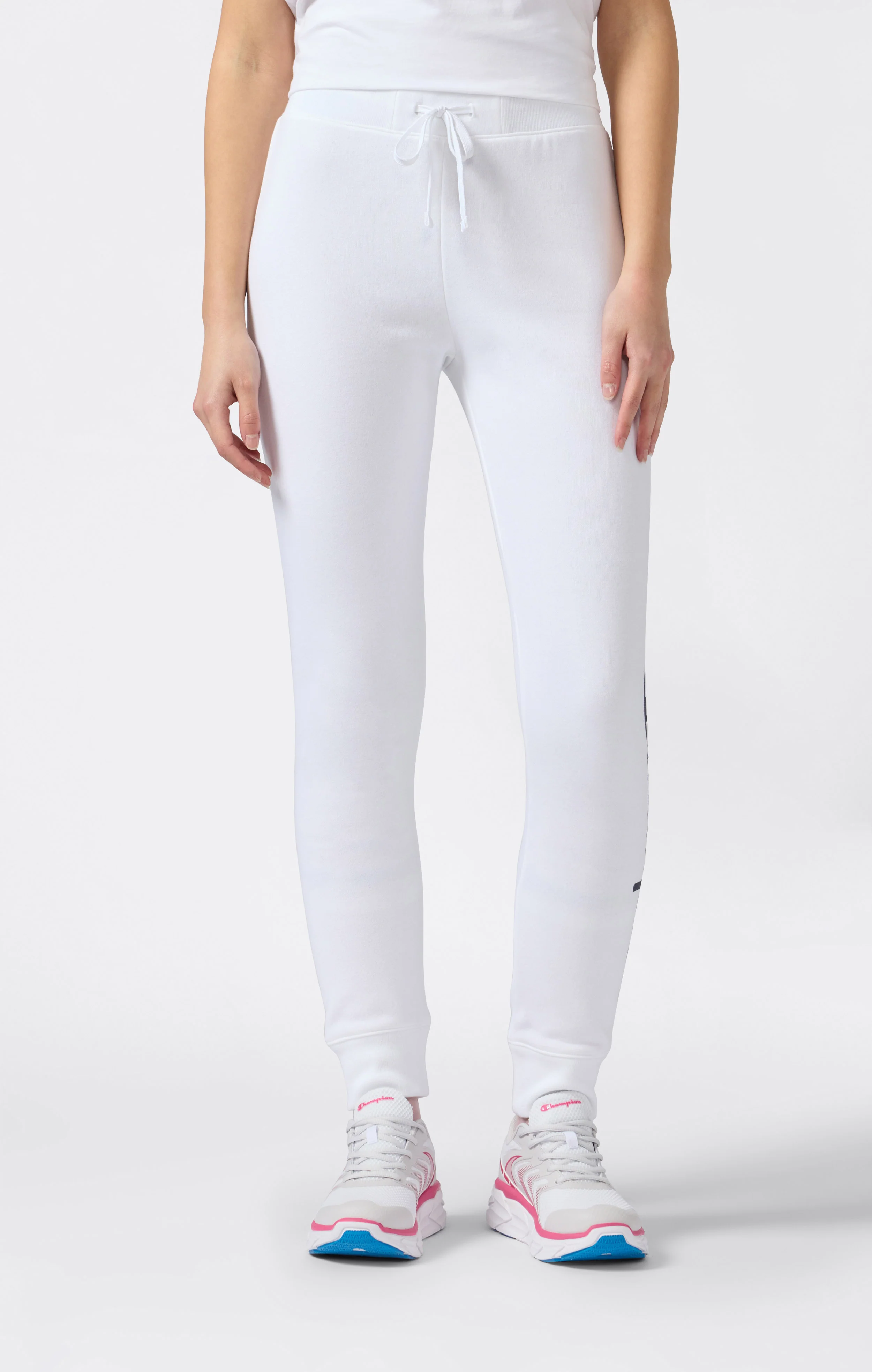 Women's Script Logo Rib Cuff Jogger Pants