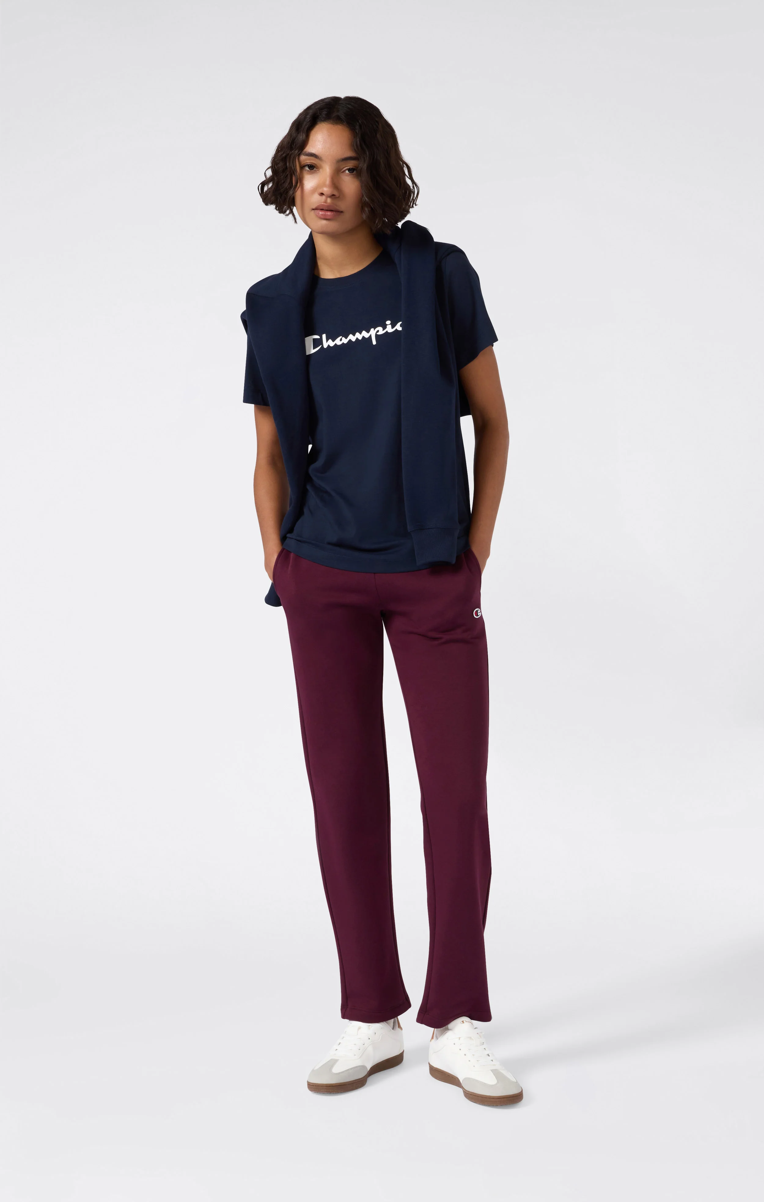Women’s Straight Hem Fleece Joggers Icons - Image 2