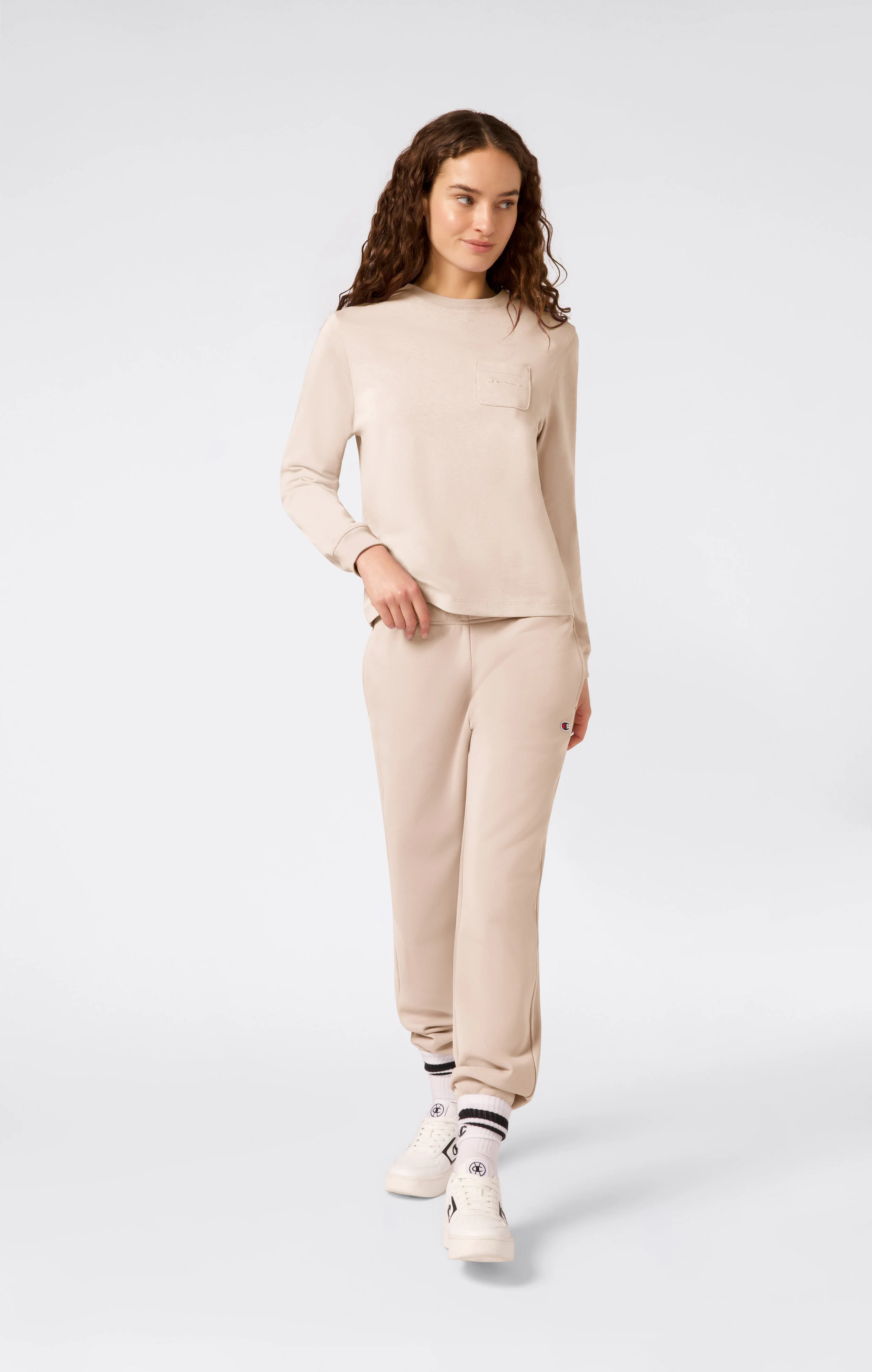 Women’s Straight Hem Fleece Joggers Icons - Image 2