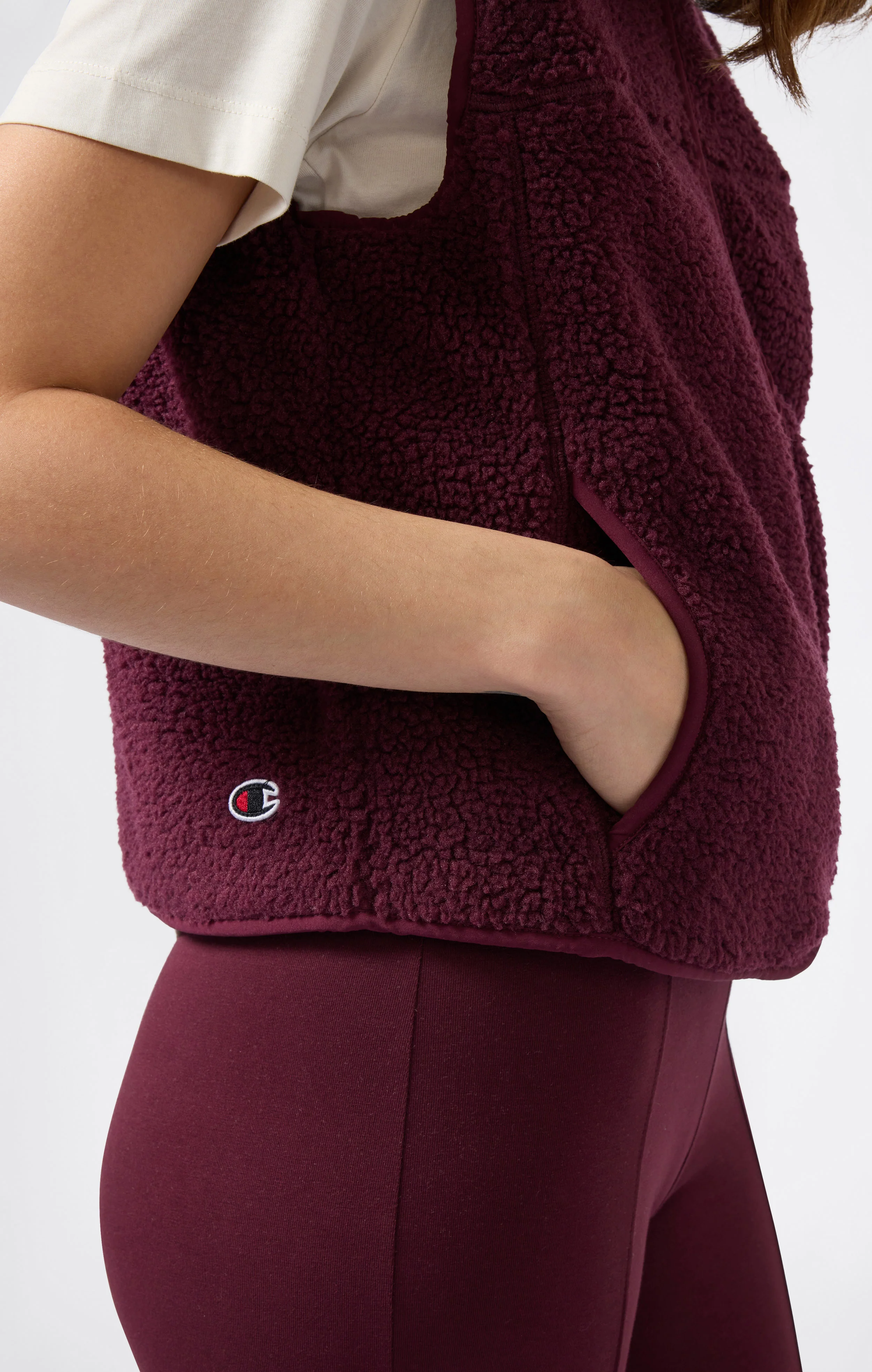 Women’s Slim Fit Polar Teddy Vest - Image 3