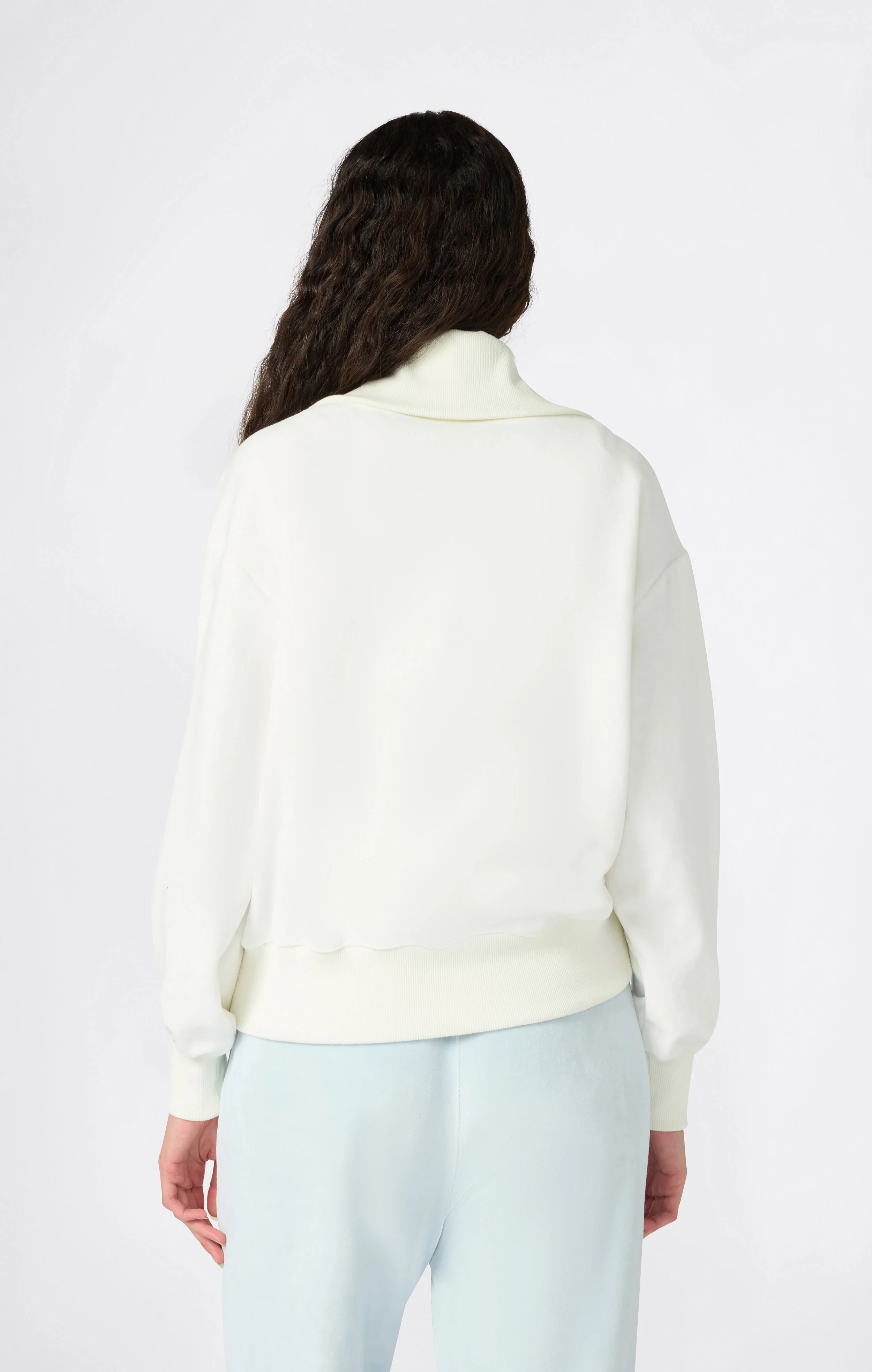 Women's Velour Full Zip Sweatshirt - Image 5