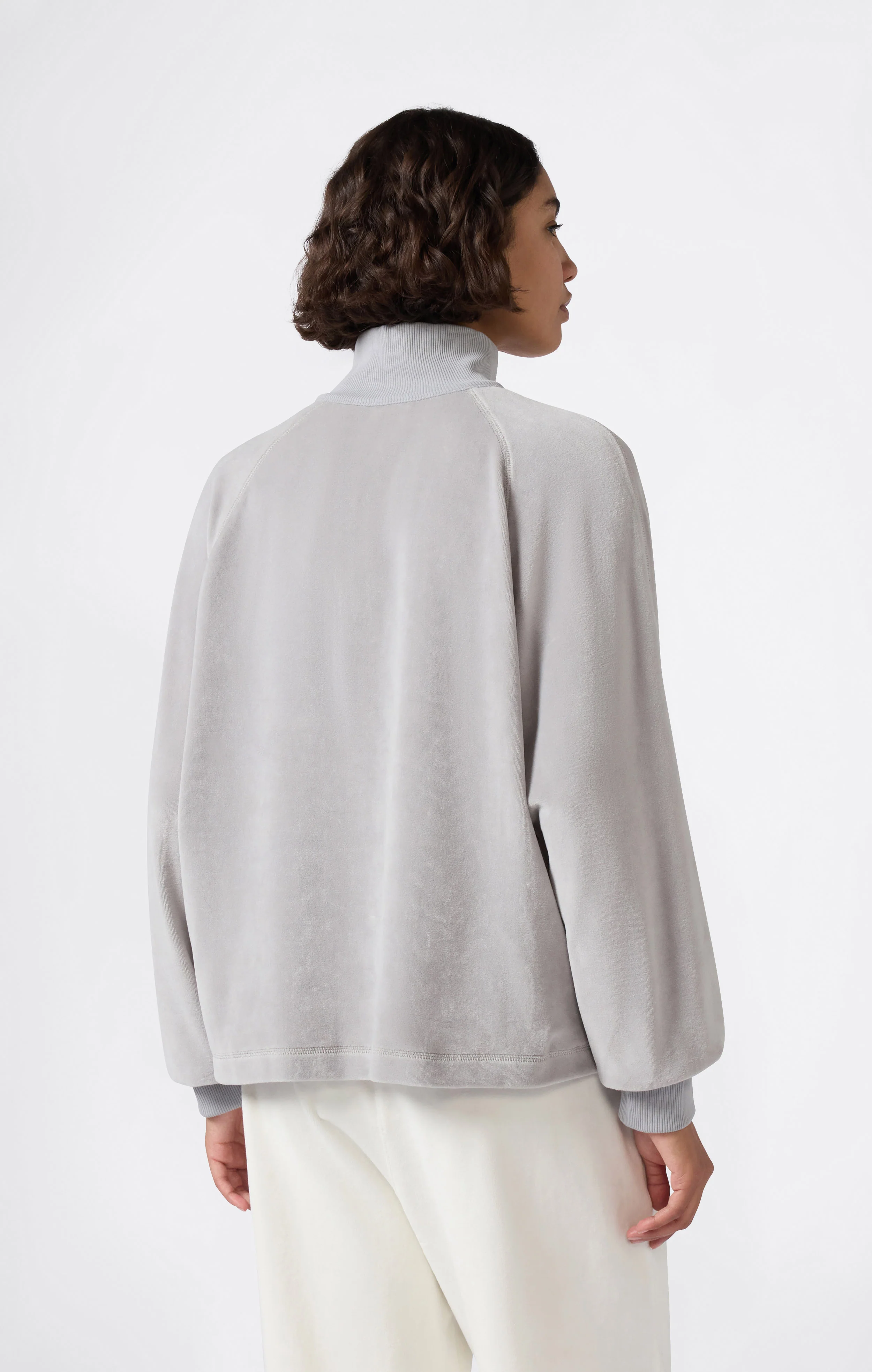 Women's Velour Half Zip Sweatshirt - Image 5
