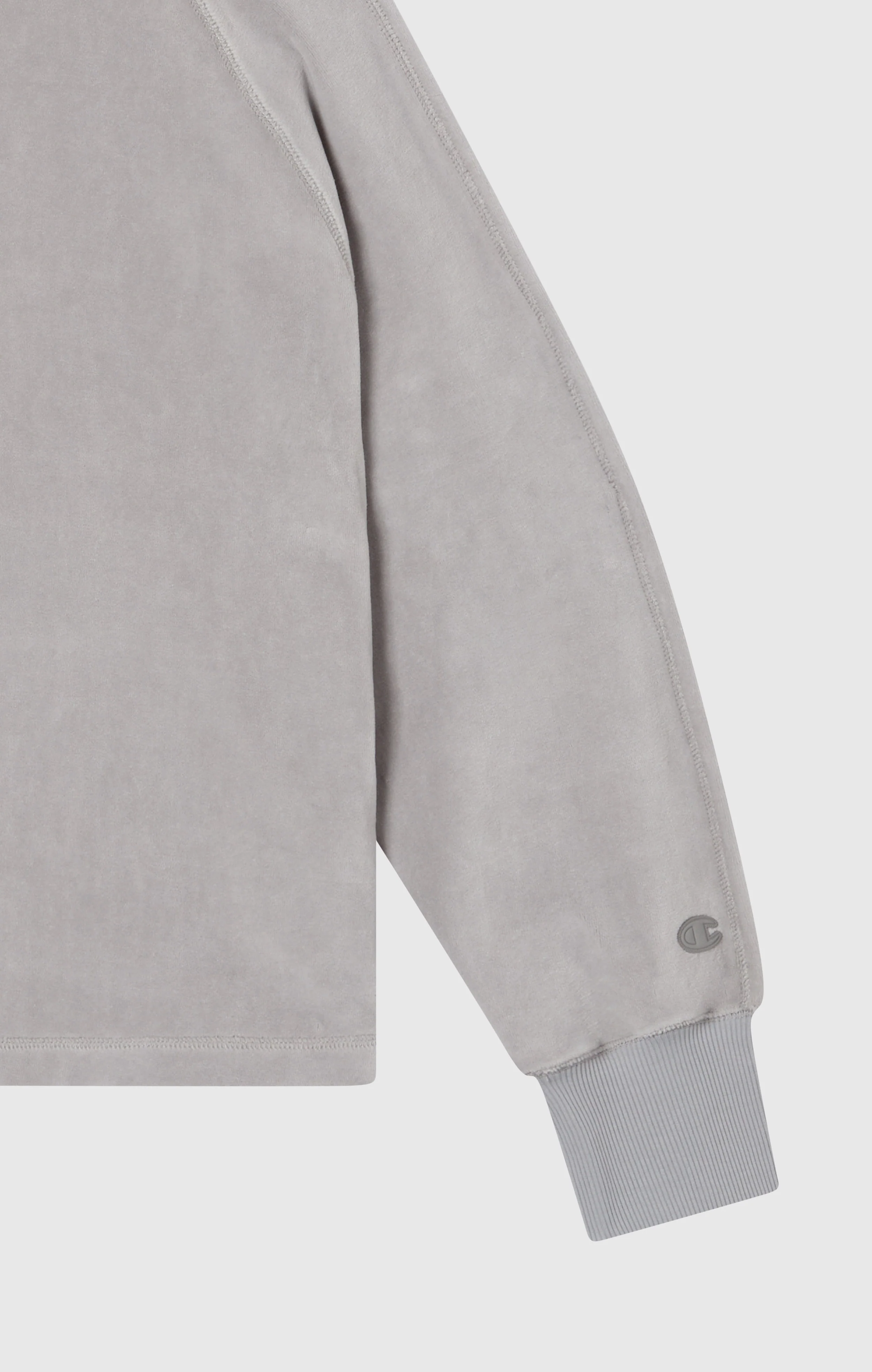 Women's Velour Half Zip Sweatshirt - Image 7