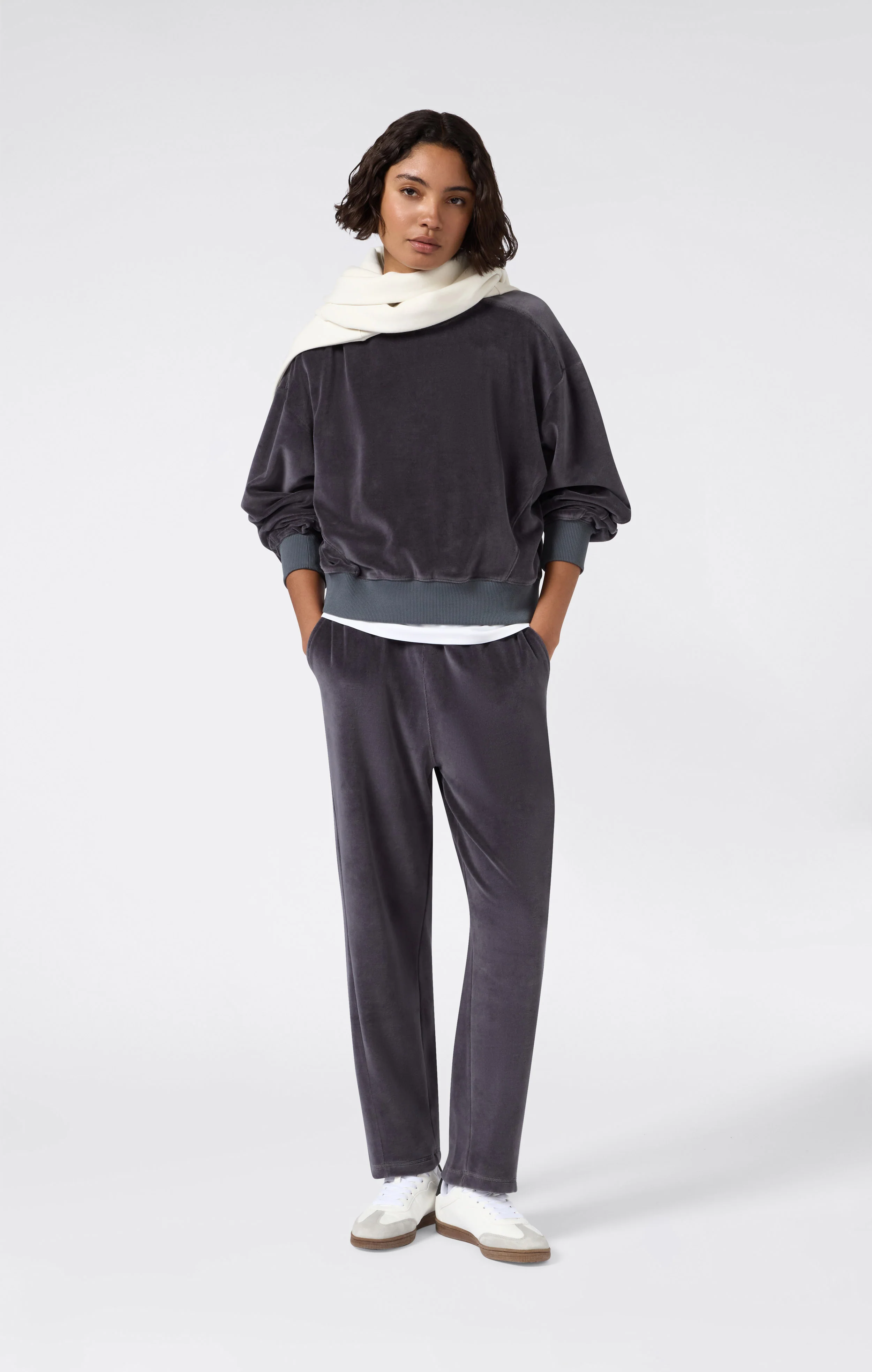Women's Velour Sweatshirt - Image 2