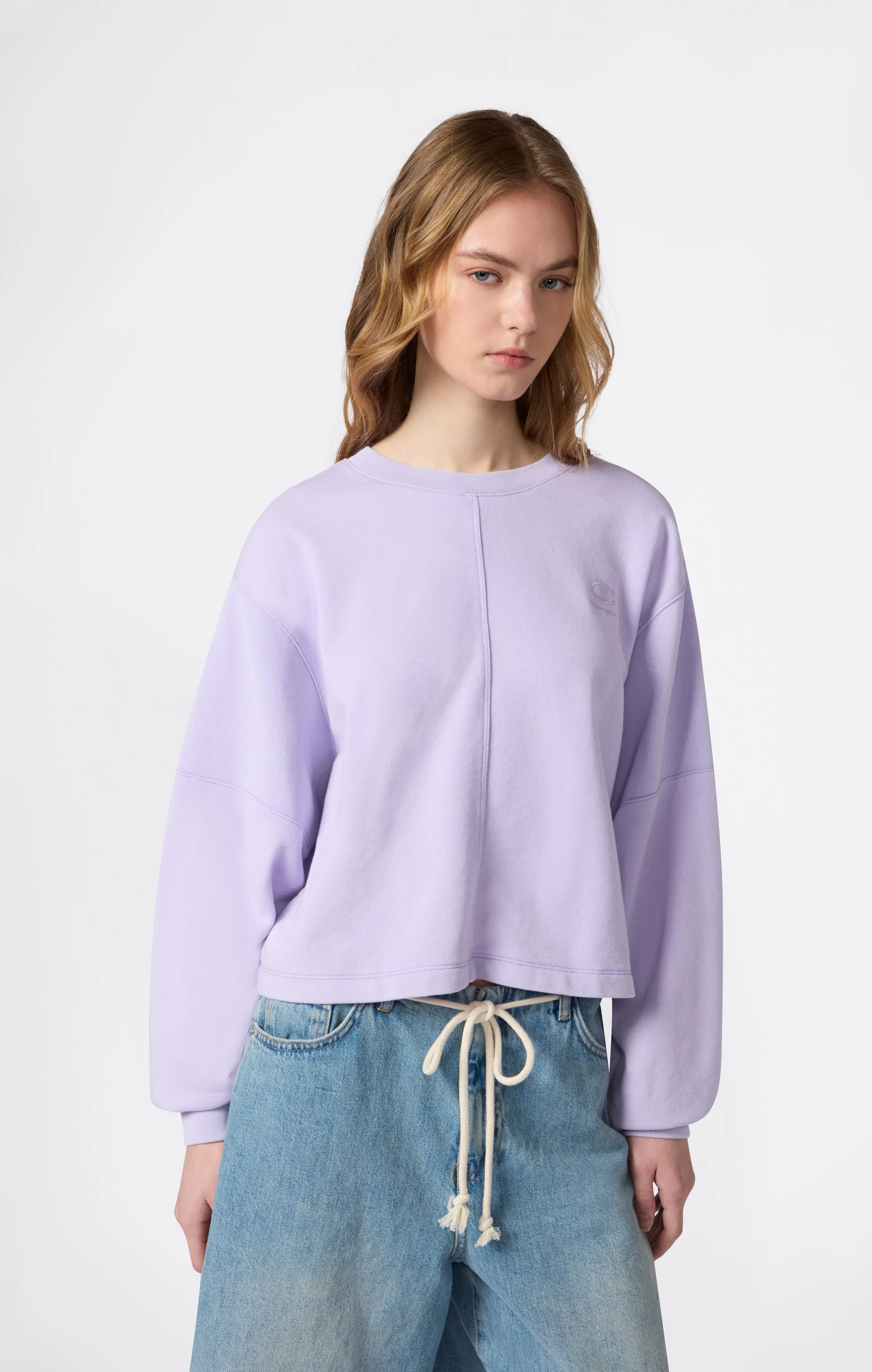 Women’s Washed Effect Crewneck Sweatshirt Icons