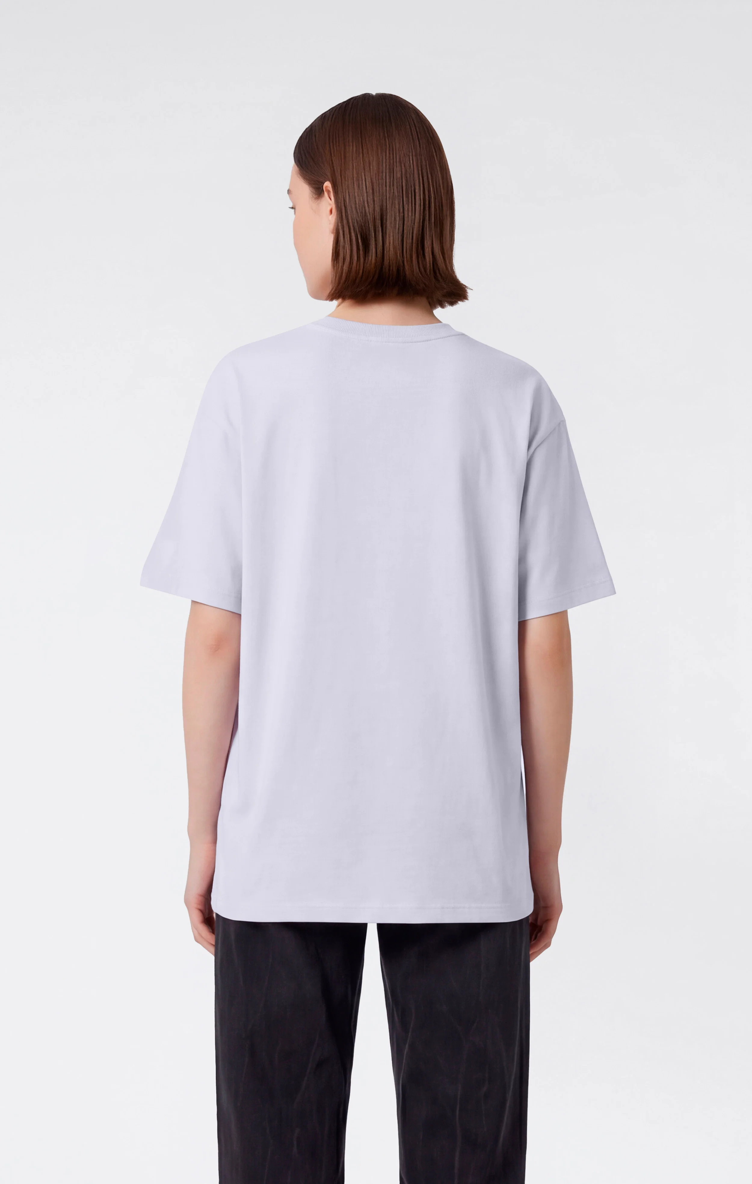 Women’s Washed Effect Crewneck T-Shirt Icons - Image 3