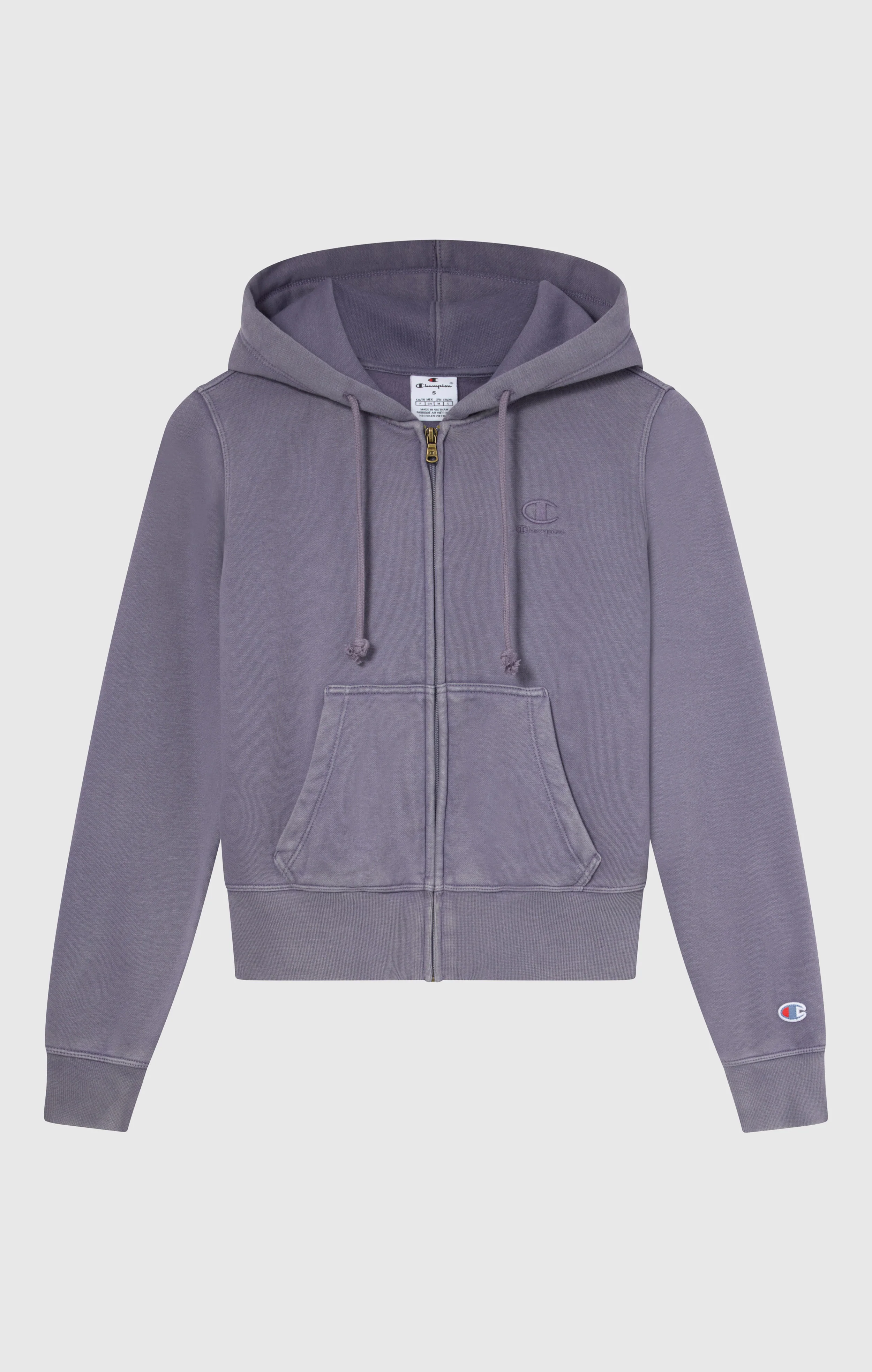 Women's Washed Full Zip Fleece Hoodie Icons - Image 6
