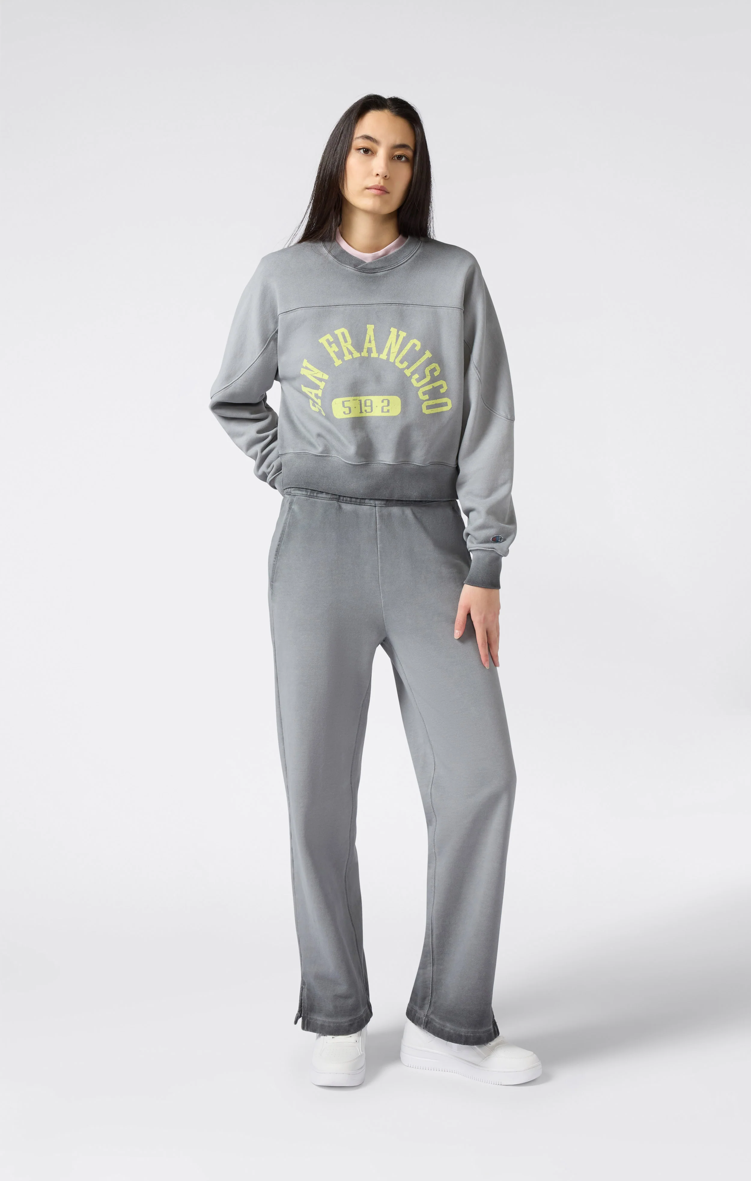 Women’s Washed Heavyweight Crewneck Sweatshirt Time Capsule - Image 4