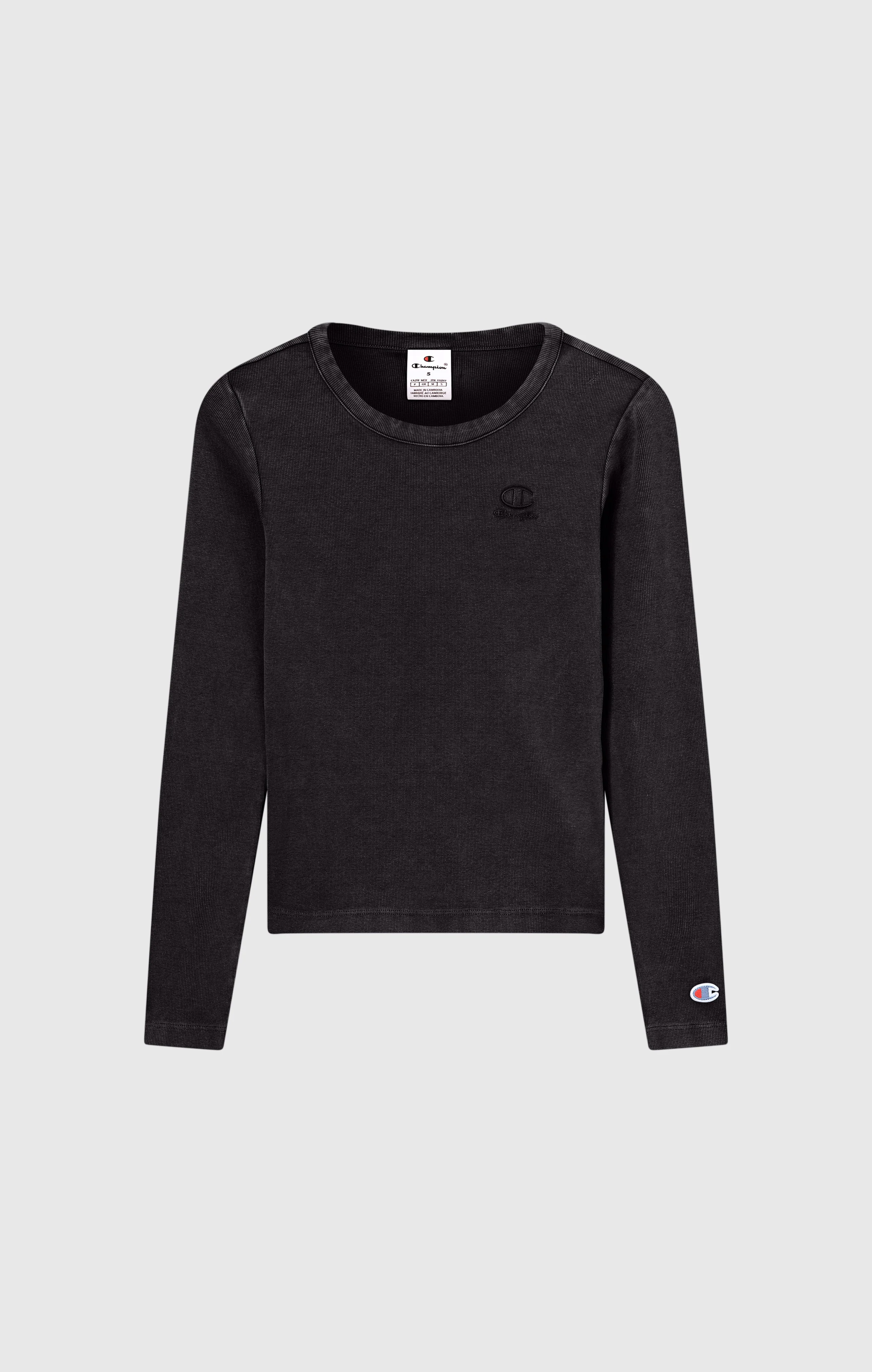 Women's Washed Long Sleeve Fitted T-Shirt Icons - Image 6