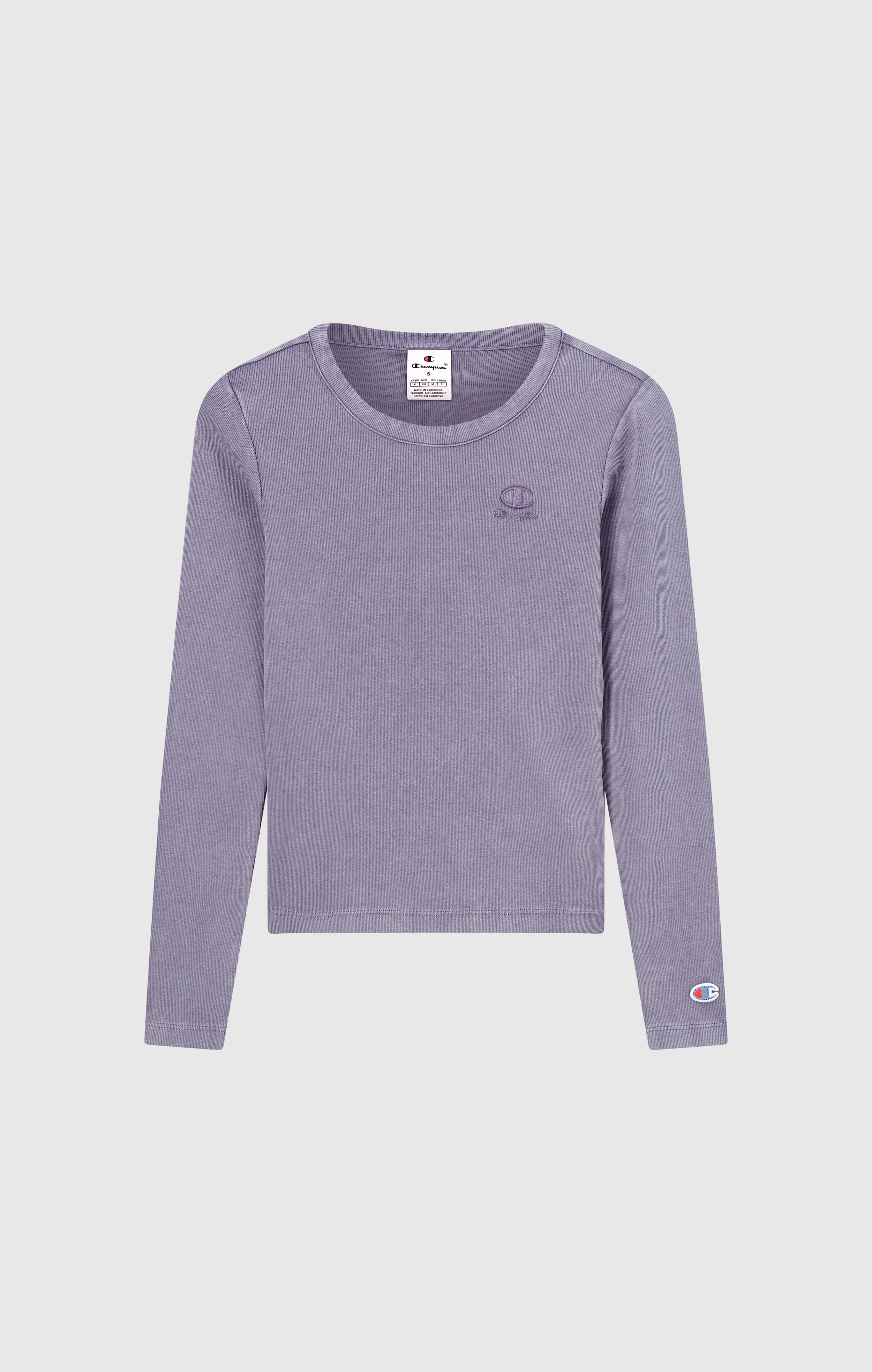 Women's Washed Long Sleeve Fitted T-Shirt Icons - Image 6
