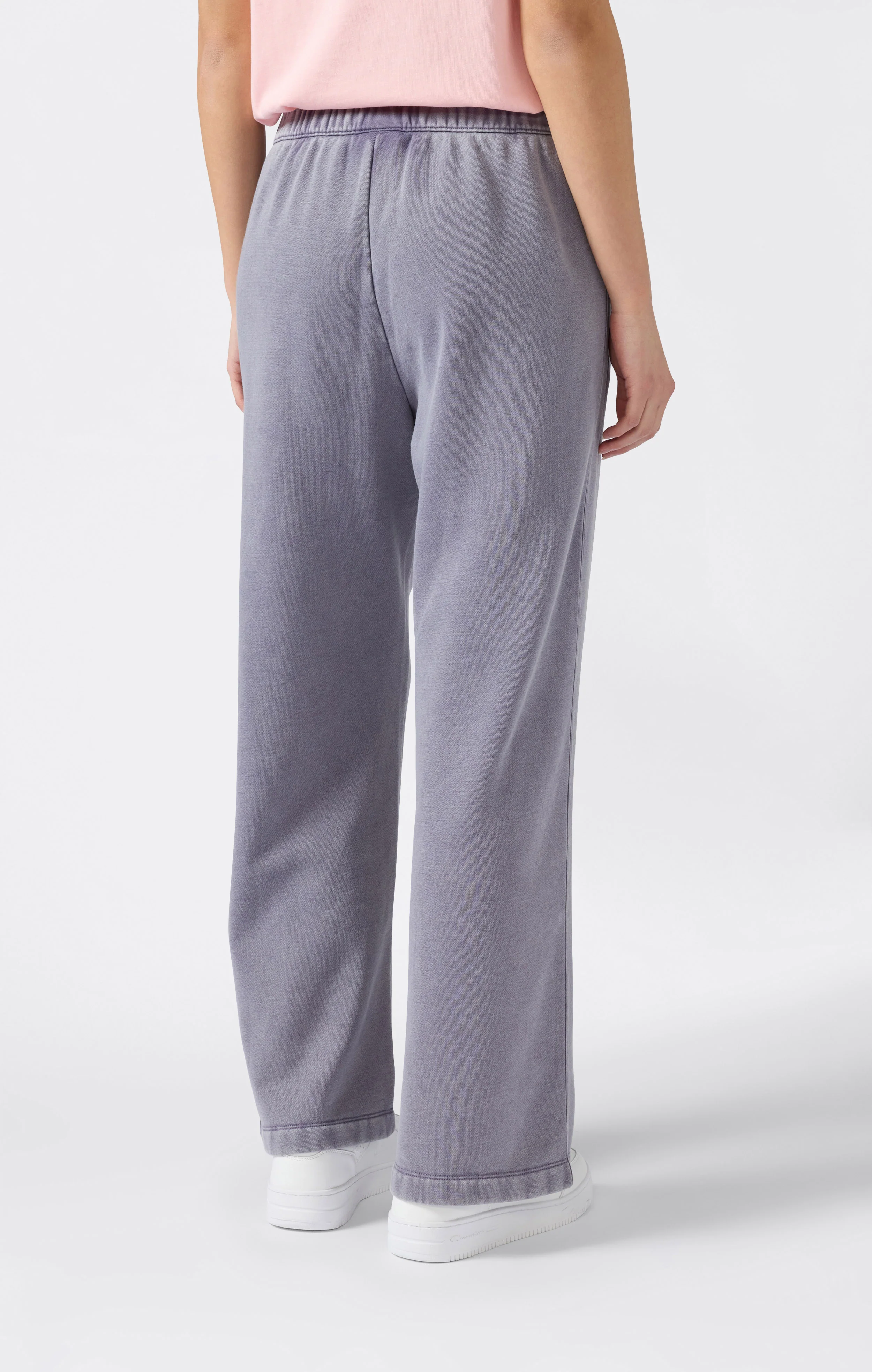 Women's Washed Wide Leg Fleece Pants Icons - Image 4